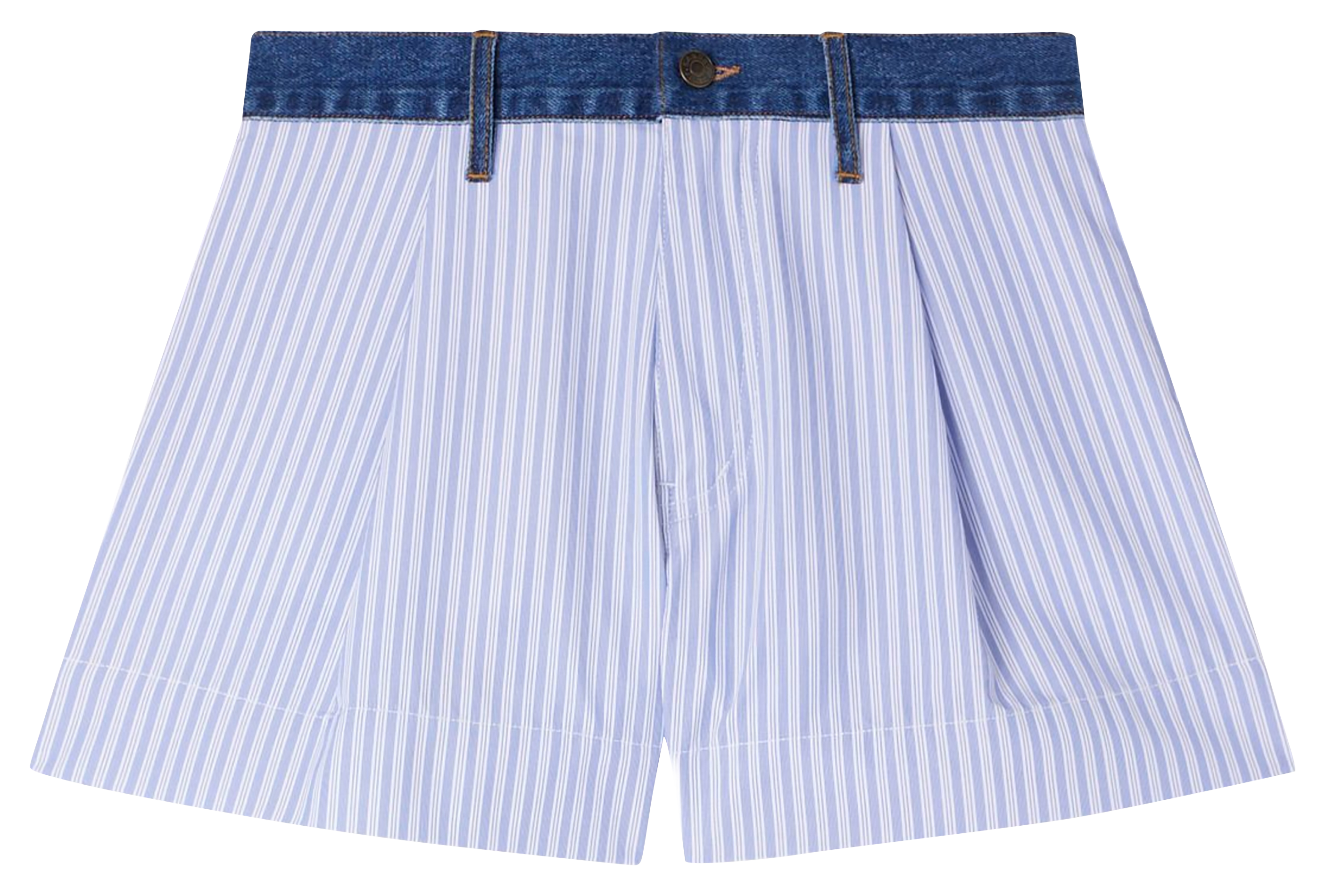 Gestreepte short SANDRO Blauw