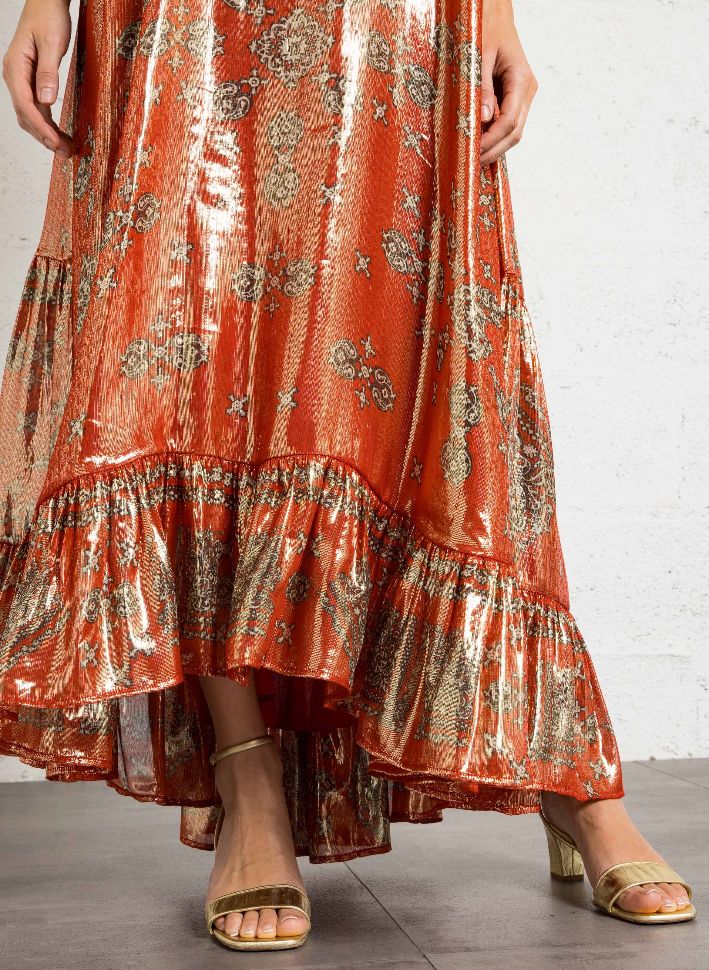 Ausgestelltes Midikleid mit Print MES DEMOISELLES Rot