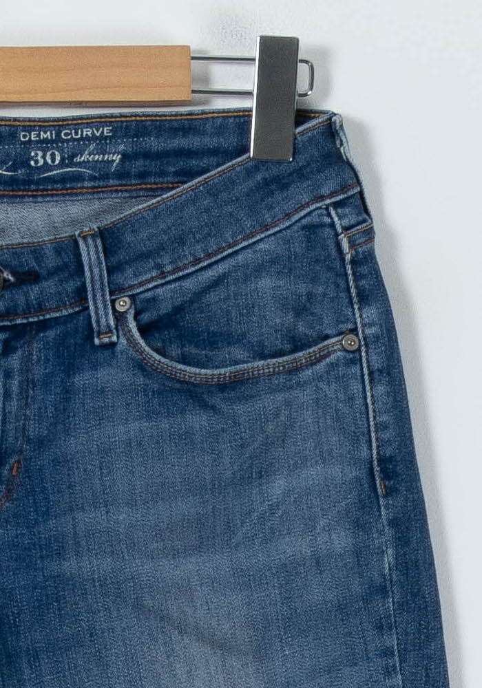 Cropped slim jeans with studs LEVI'S - Seconde main Blue