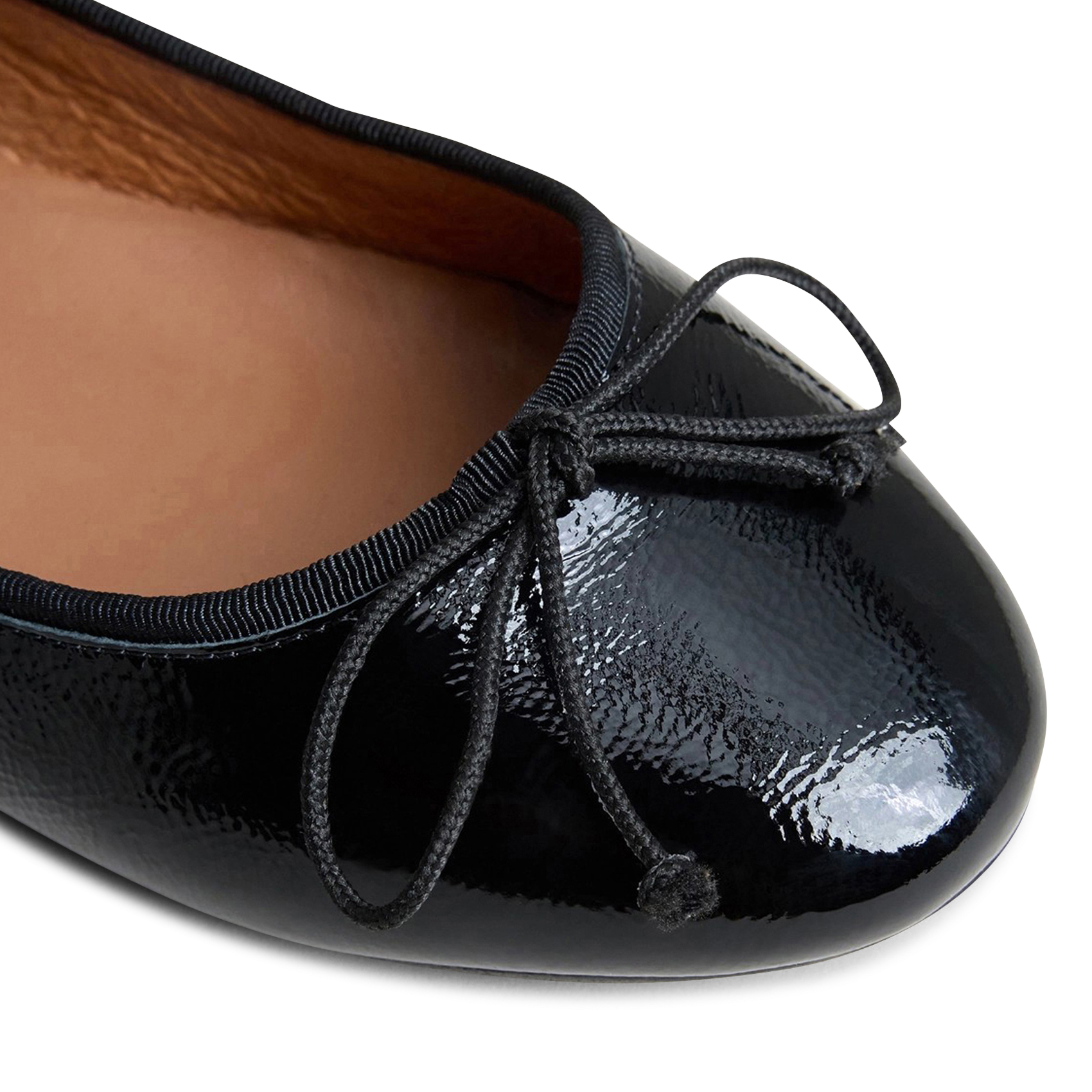 Flat patent leather ballet flats JONAK Black