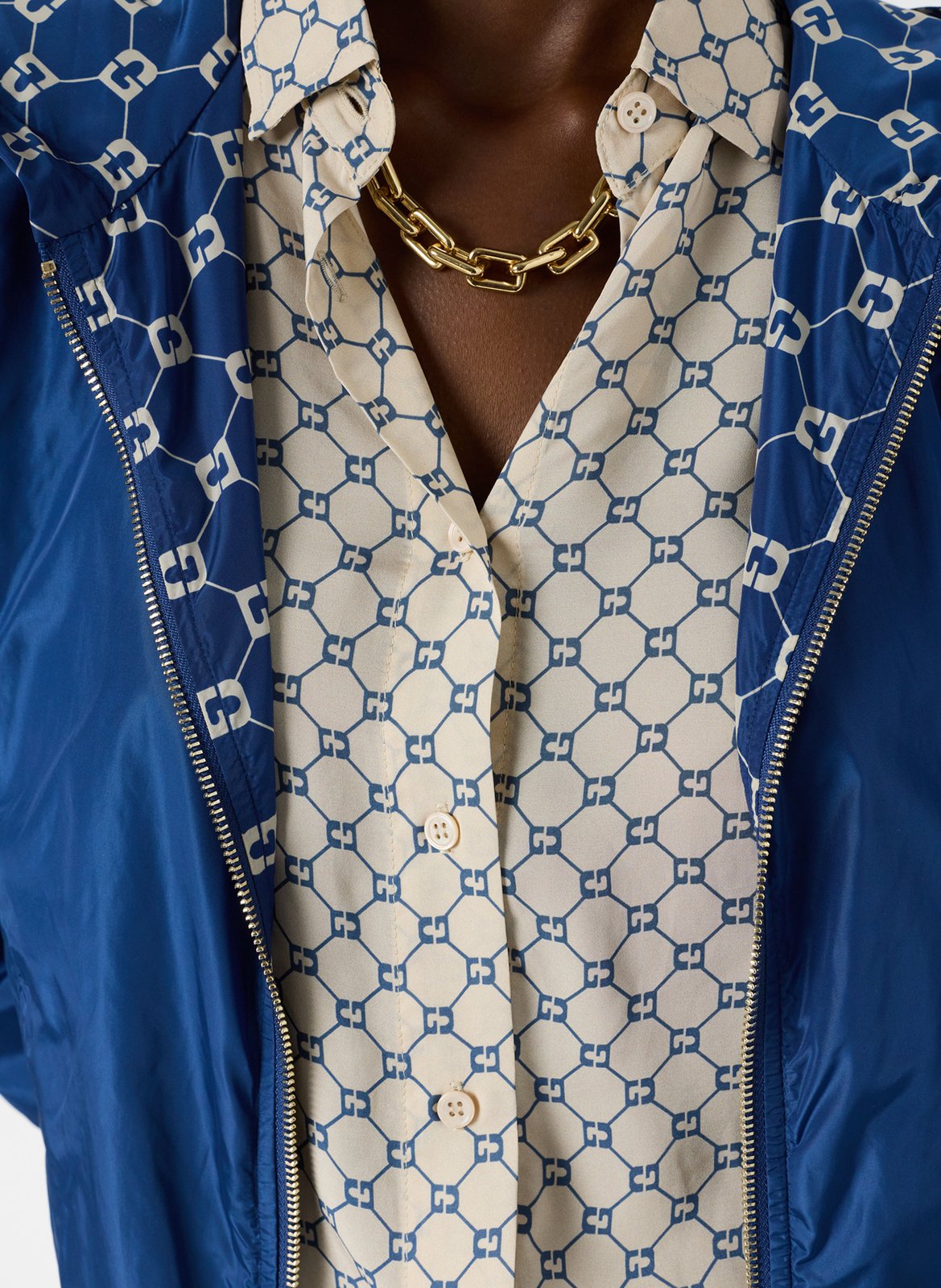 Parka mit Kapuze und Stehkragen GERARD DAREL Blau