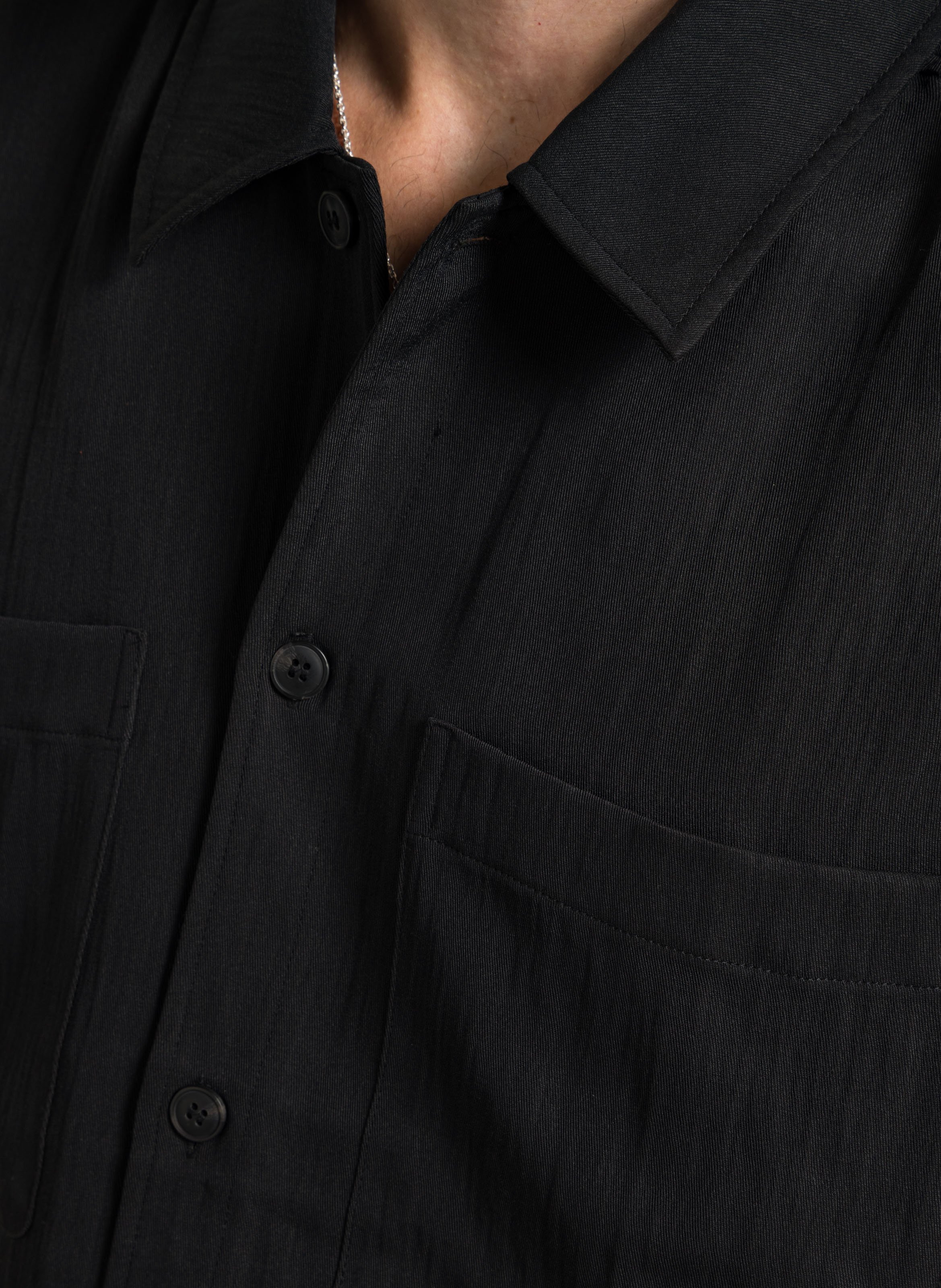 Straight shirt Black