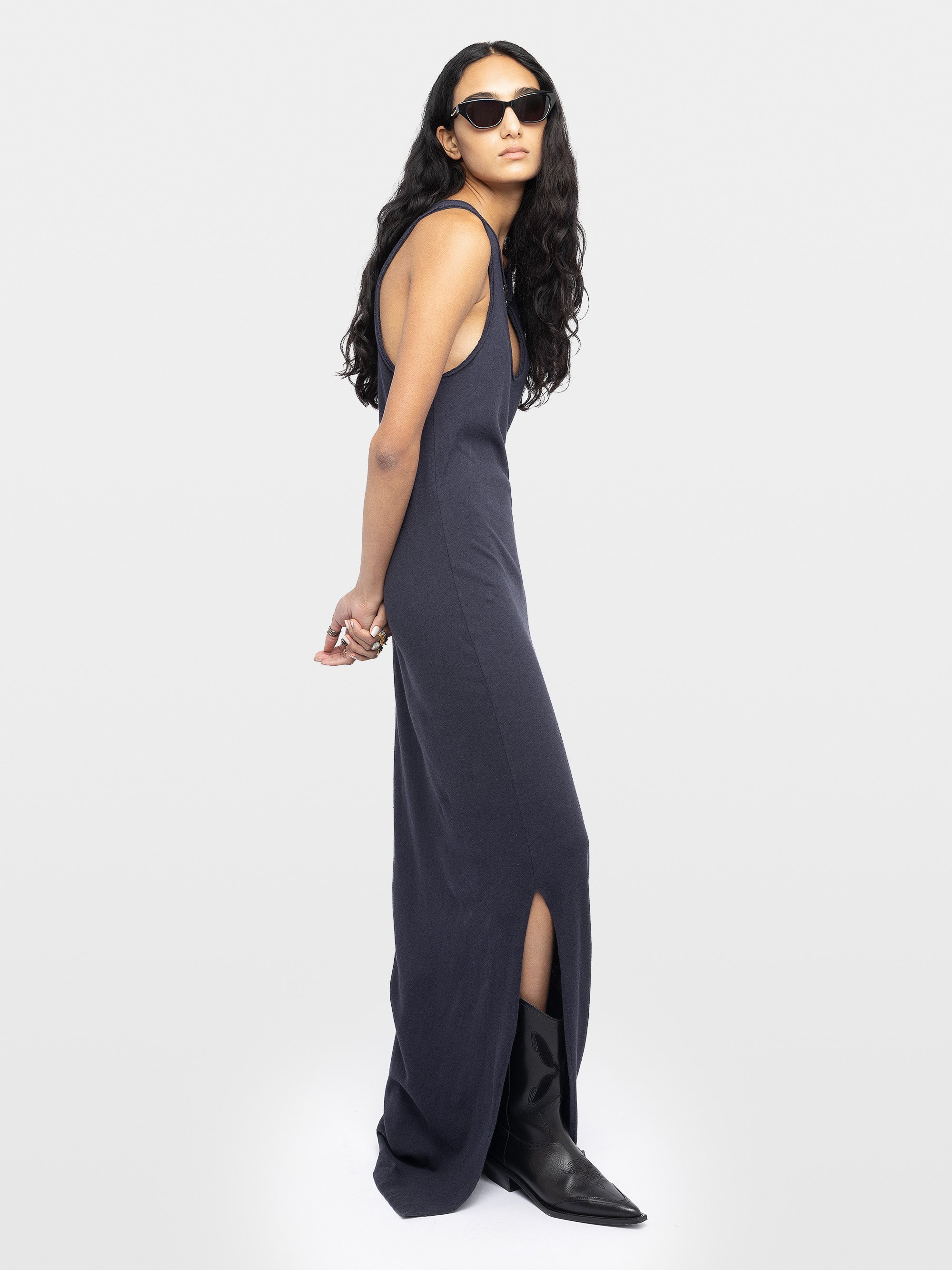 Solid sleeveless maxi dress ZADIG&VOLTAIRE Blue