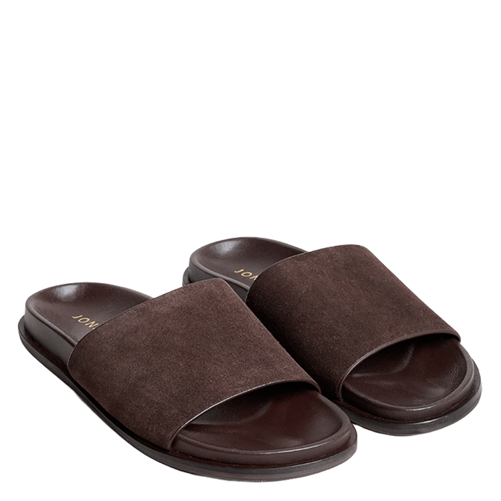 Sandales plates en cuir JONAK Marron