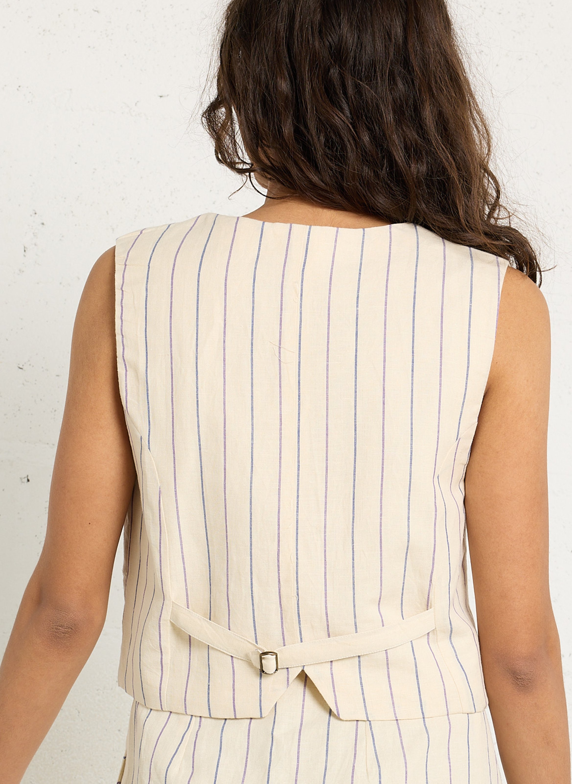 Veste col V  LOUISE MISHA Beige