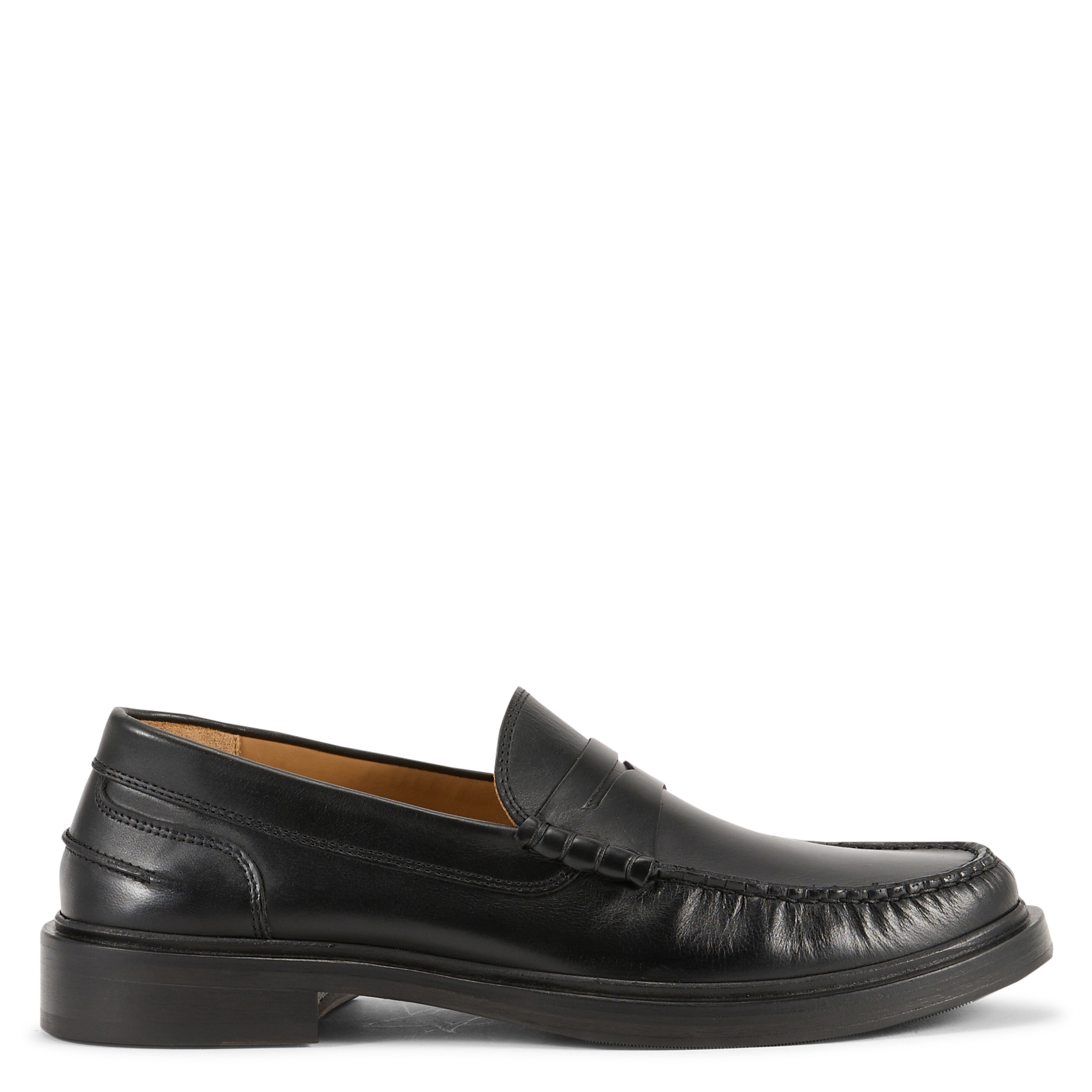 Gladde, leren loafers BOBBIES Zwart