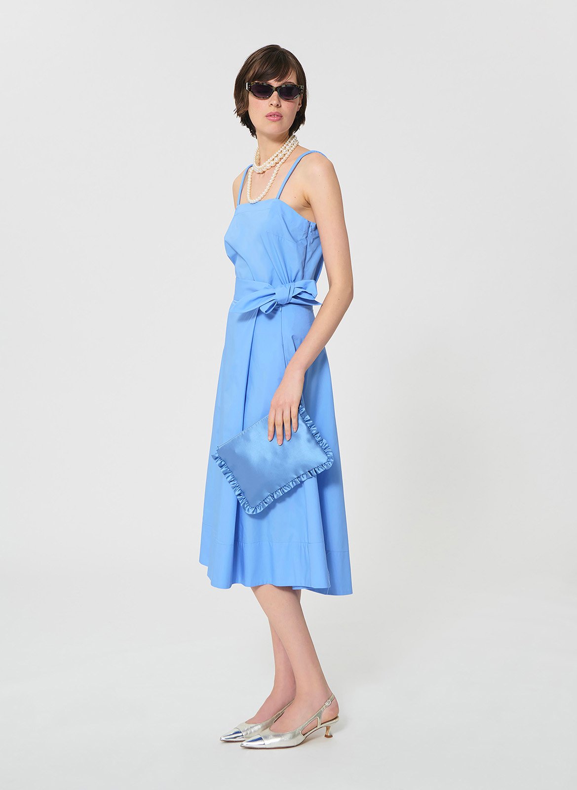 Gerende, katoenen rok TARA JARMON Blauw