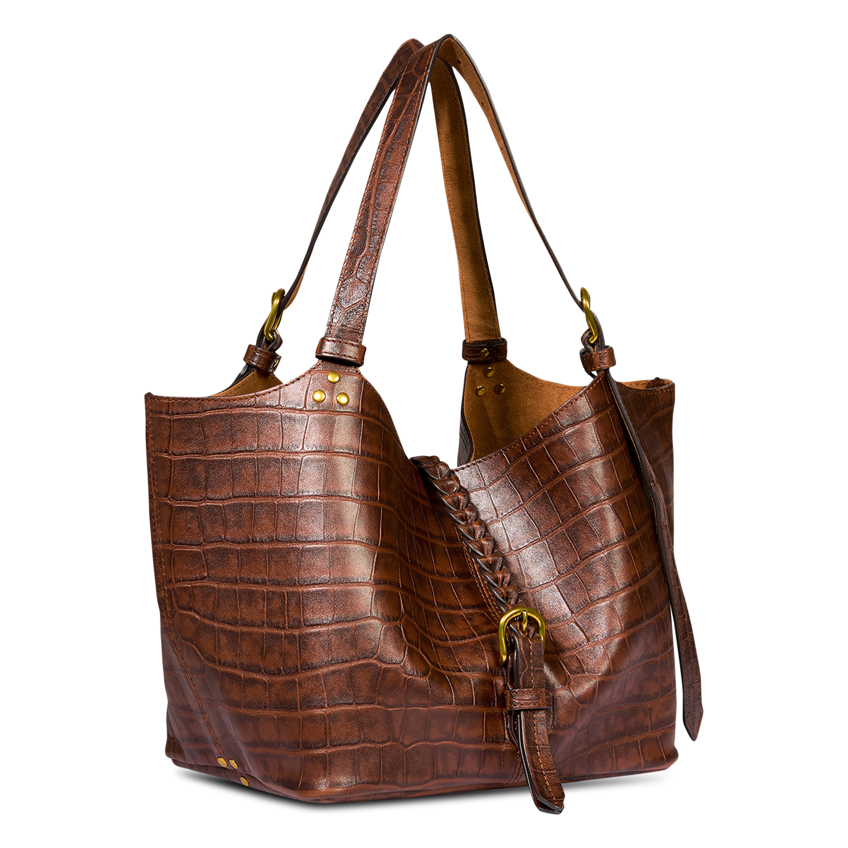 Shopper aus Leder JEROME DREYFUSS Braun