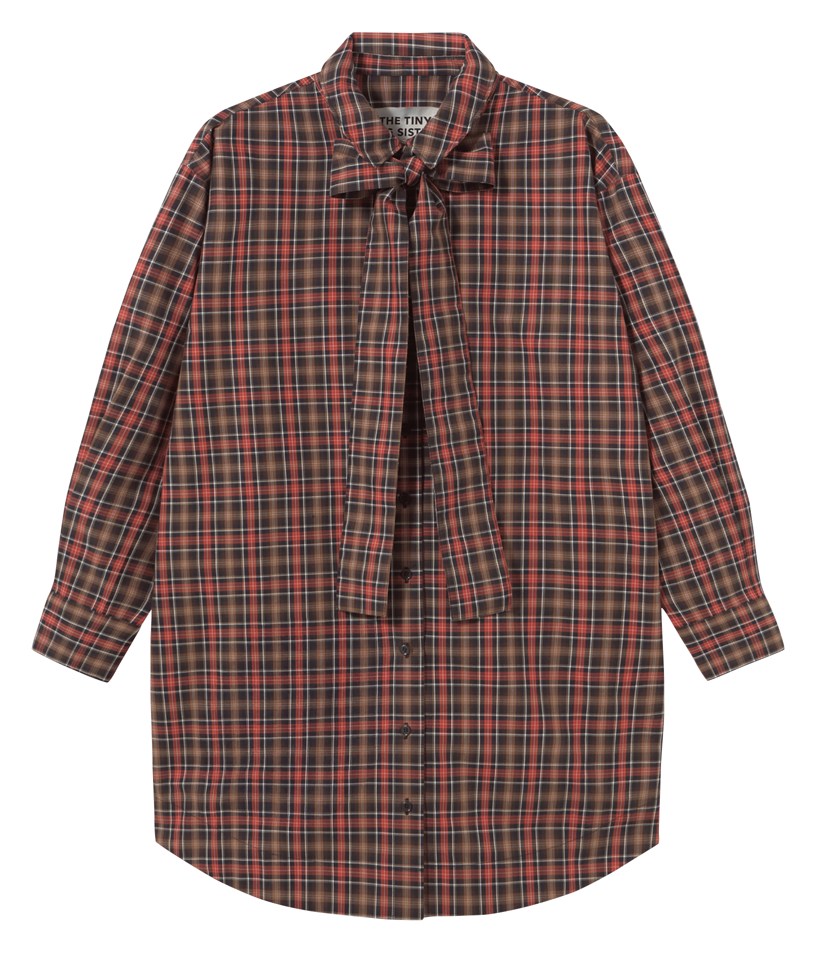 Checked shirt dress THE TINY BIG SISTER Multicolored