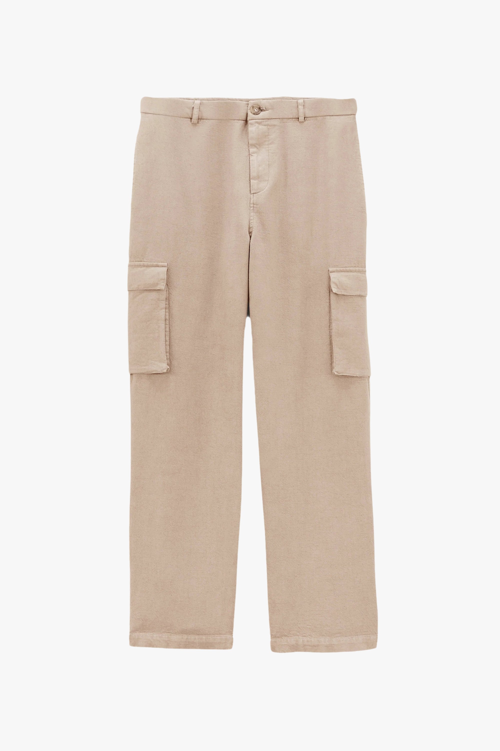 Wide military cargo pants Noyoco Beige