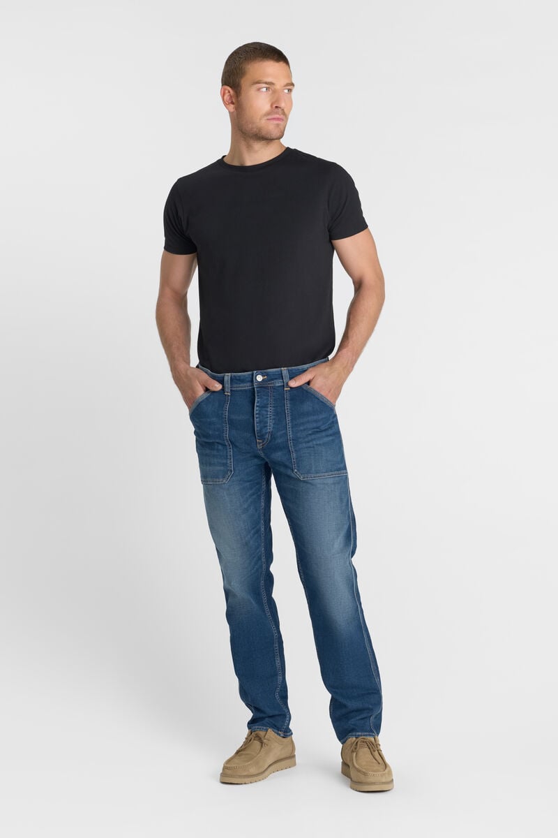 Loose jeans, wide, length 34 LE TEMPS DES CERISES Blue