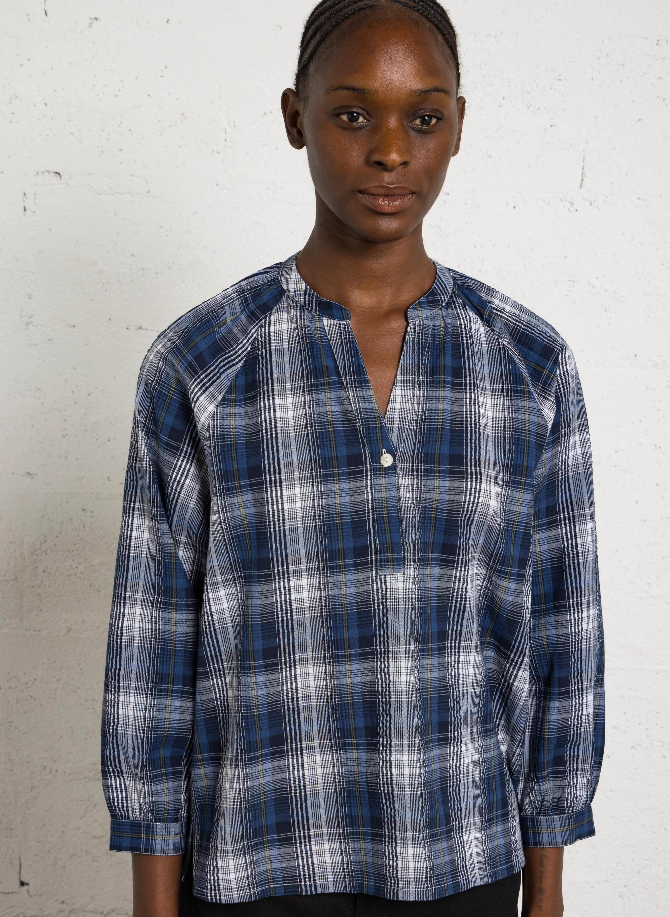 Geruite, katoenen blouse NICE THINGS