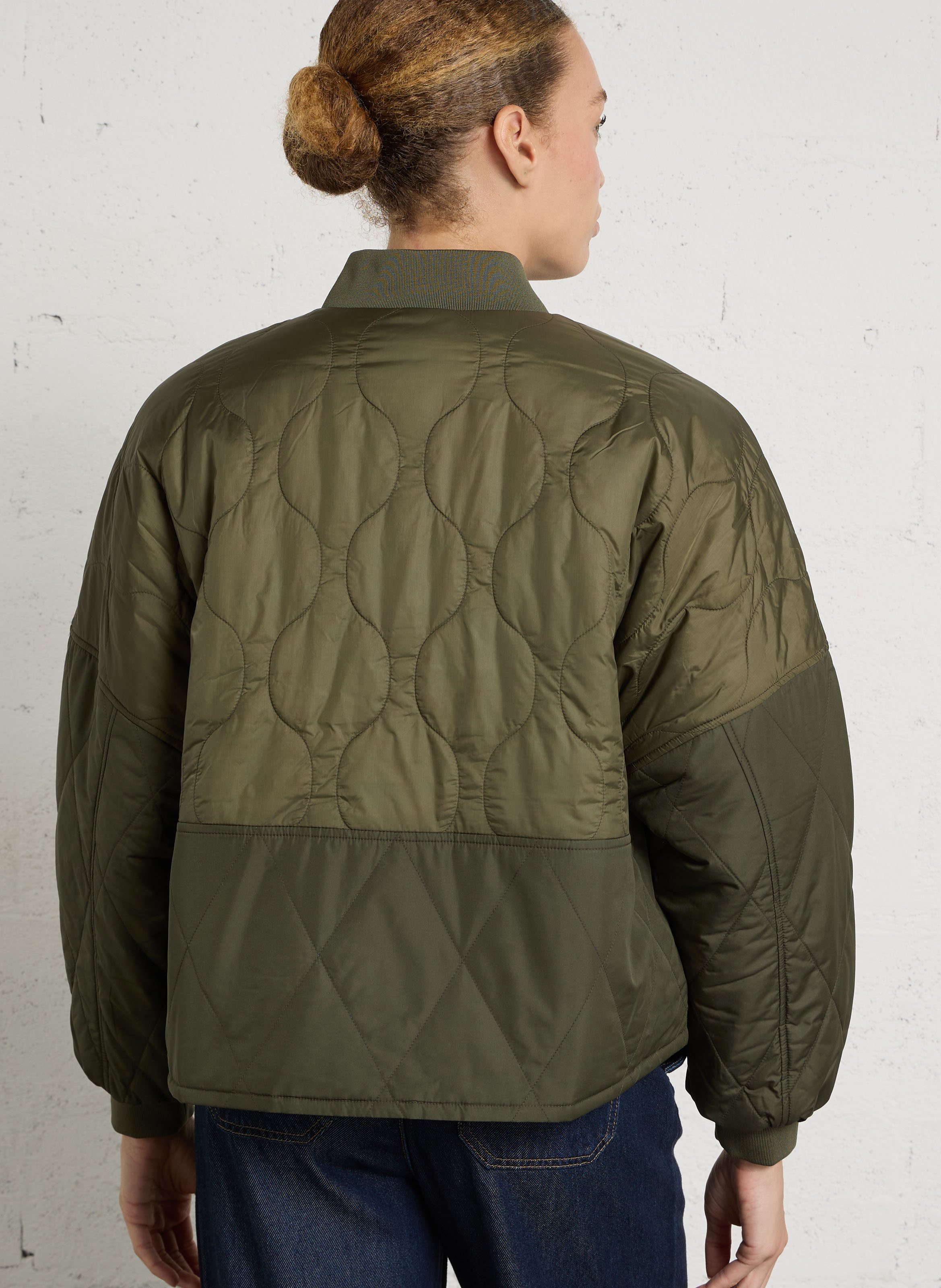 Quilted Reversible Oversized Jacket BARBOUR Khaki