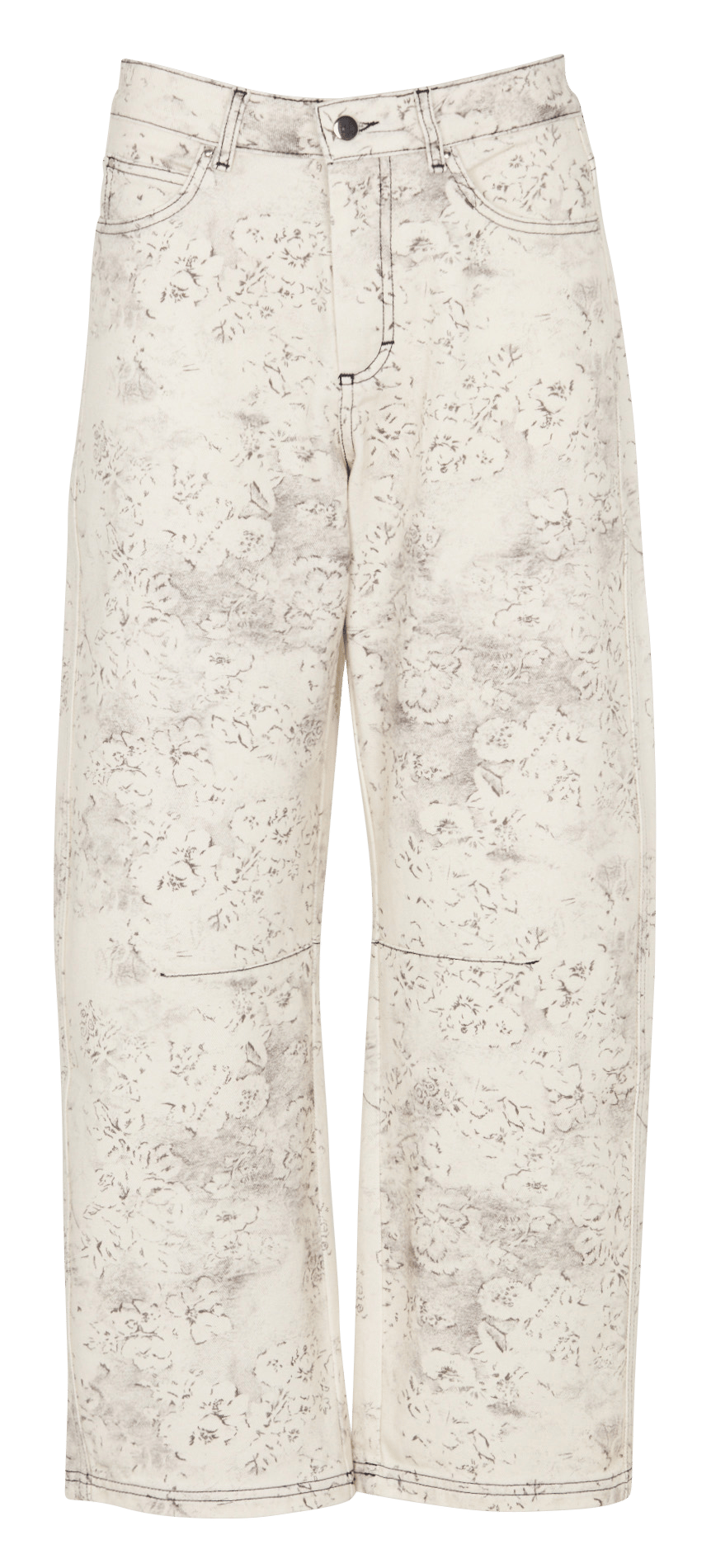 Printed straight jeans HOD PARIS Beige