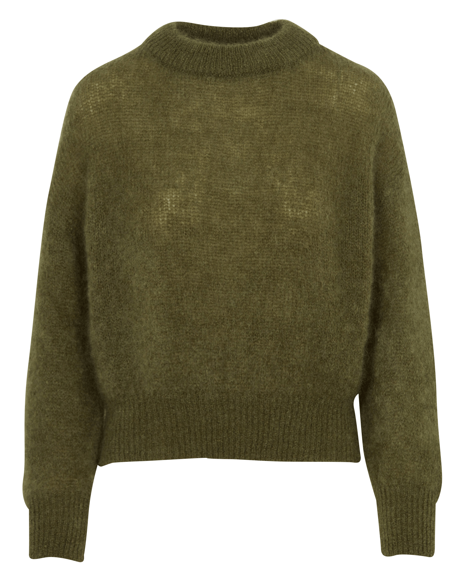 Caissa - Wollstrickpullover mit V-Ausschnitt und Details SURPRISE Khaki