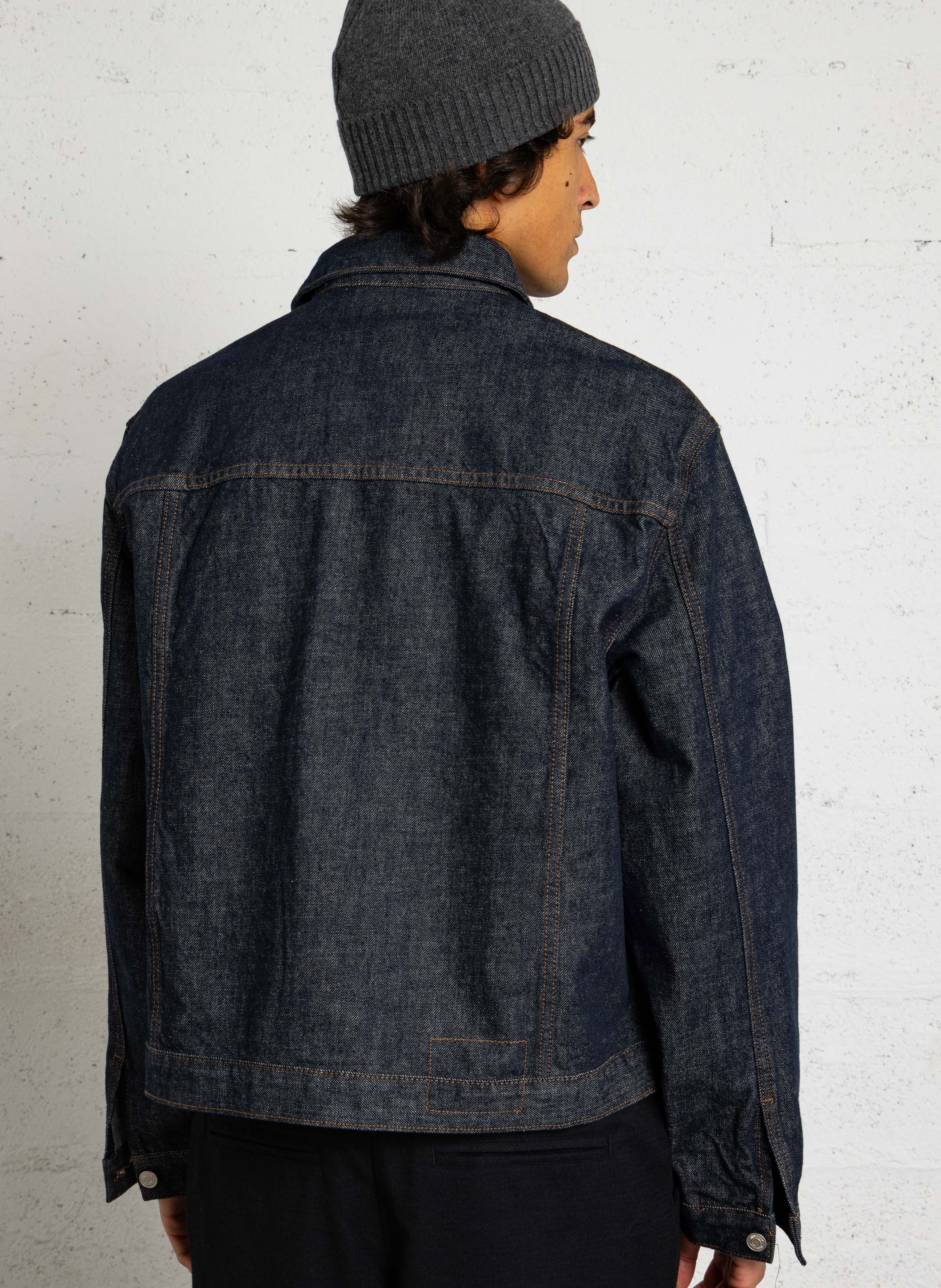 Veste ample boutonnée en denim MINIMUM Bleu