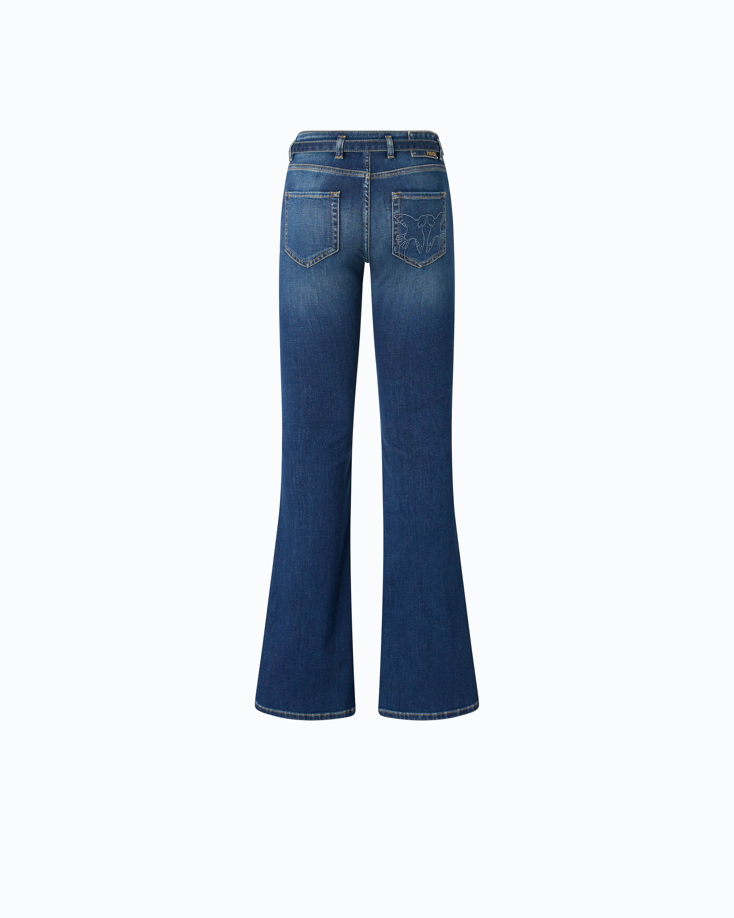 Jean flare ceinturé PINKO Bleu