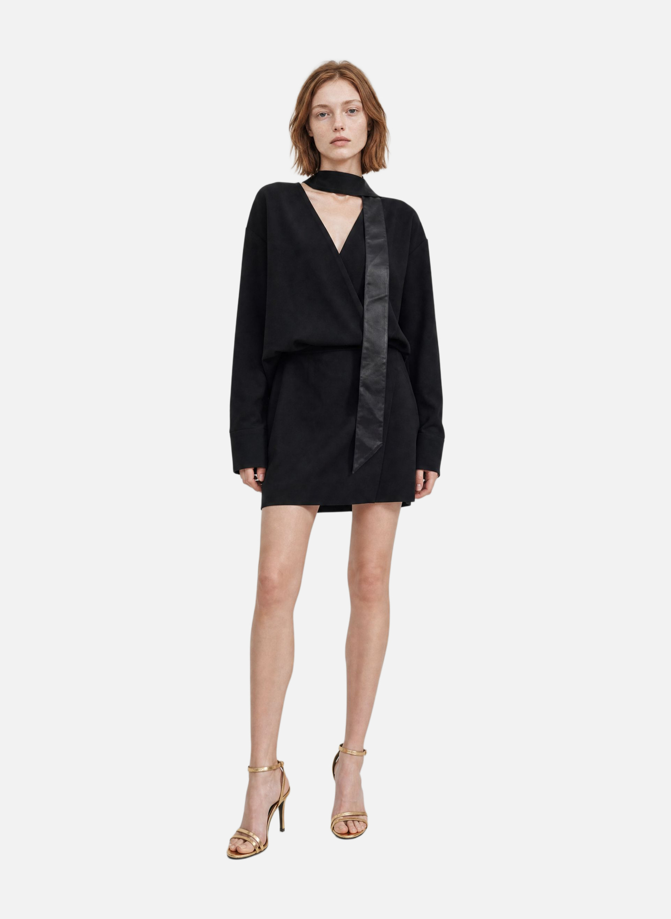 Short wrap dress THE KOOPLES Black