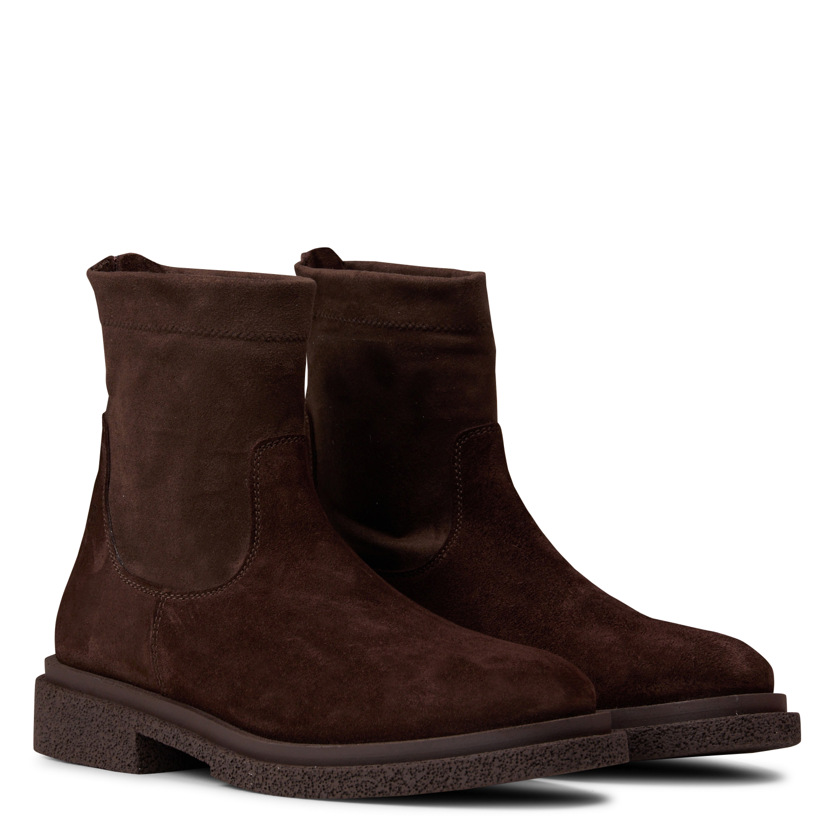 Suede leather ankle boots JB MARTIN Brown