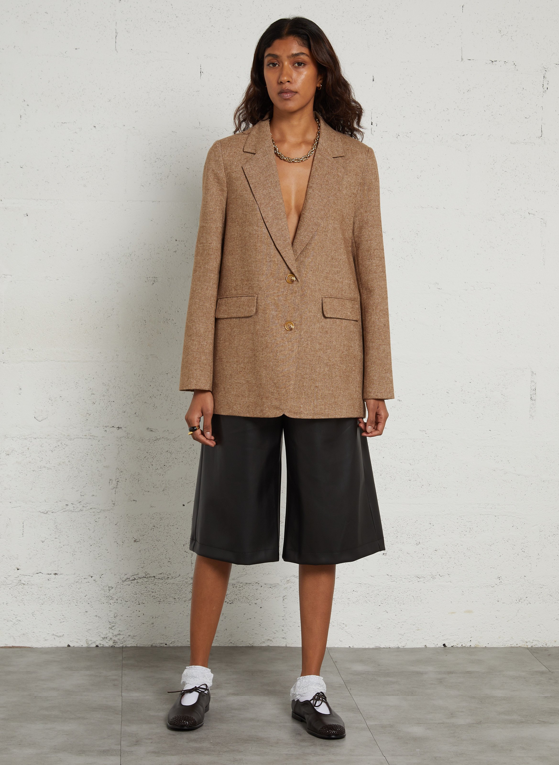 Gerade Blazer-Jacke THE KORNER Braun