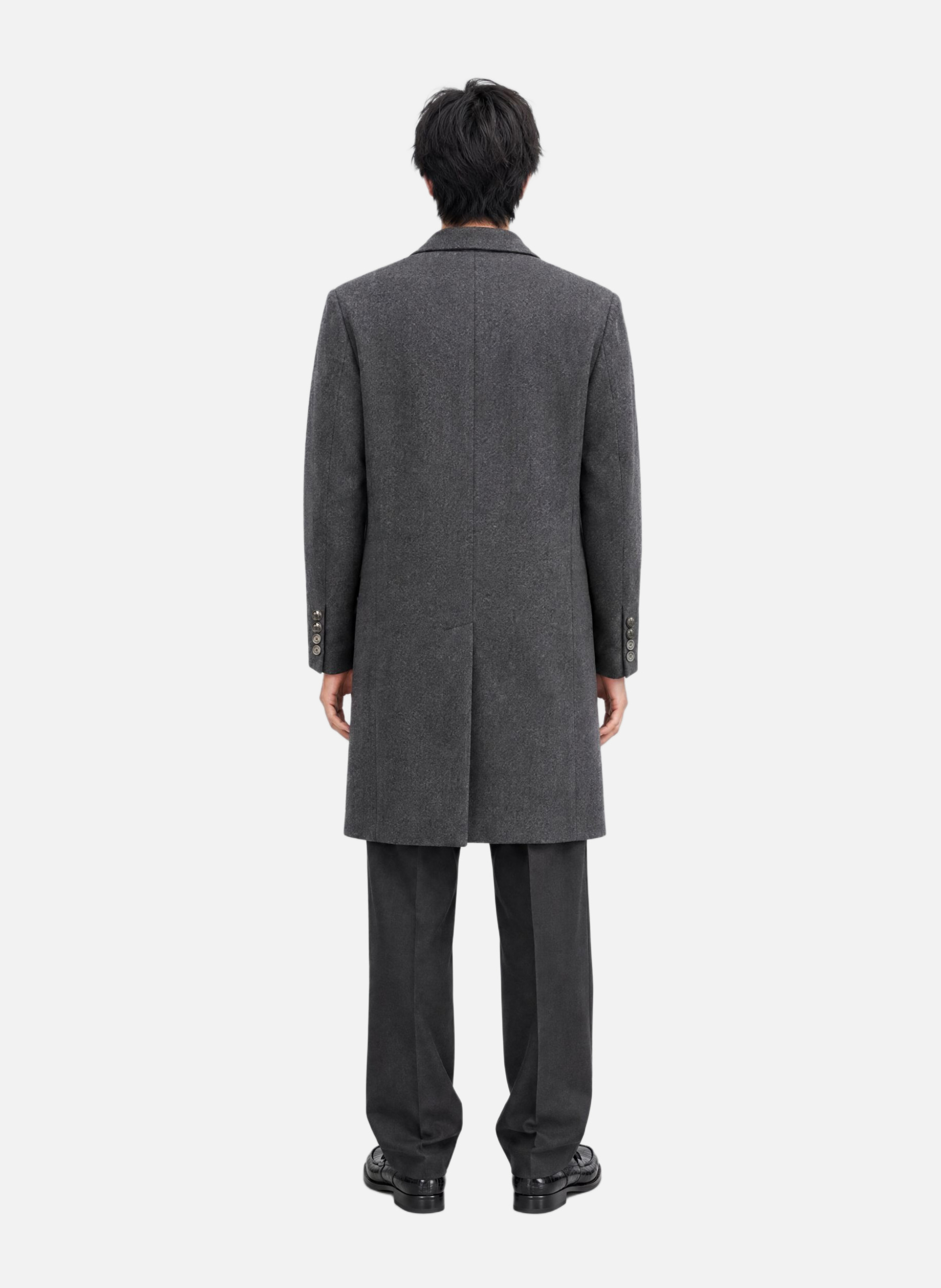 Notched-collar coat THE KOOPLES Grey