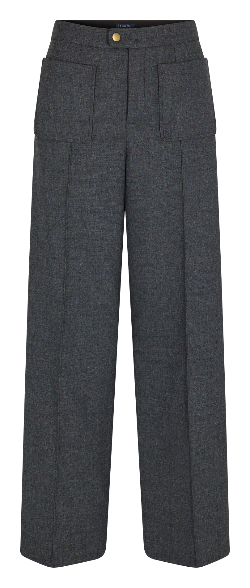 Straight woollen pants GreySOEUR