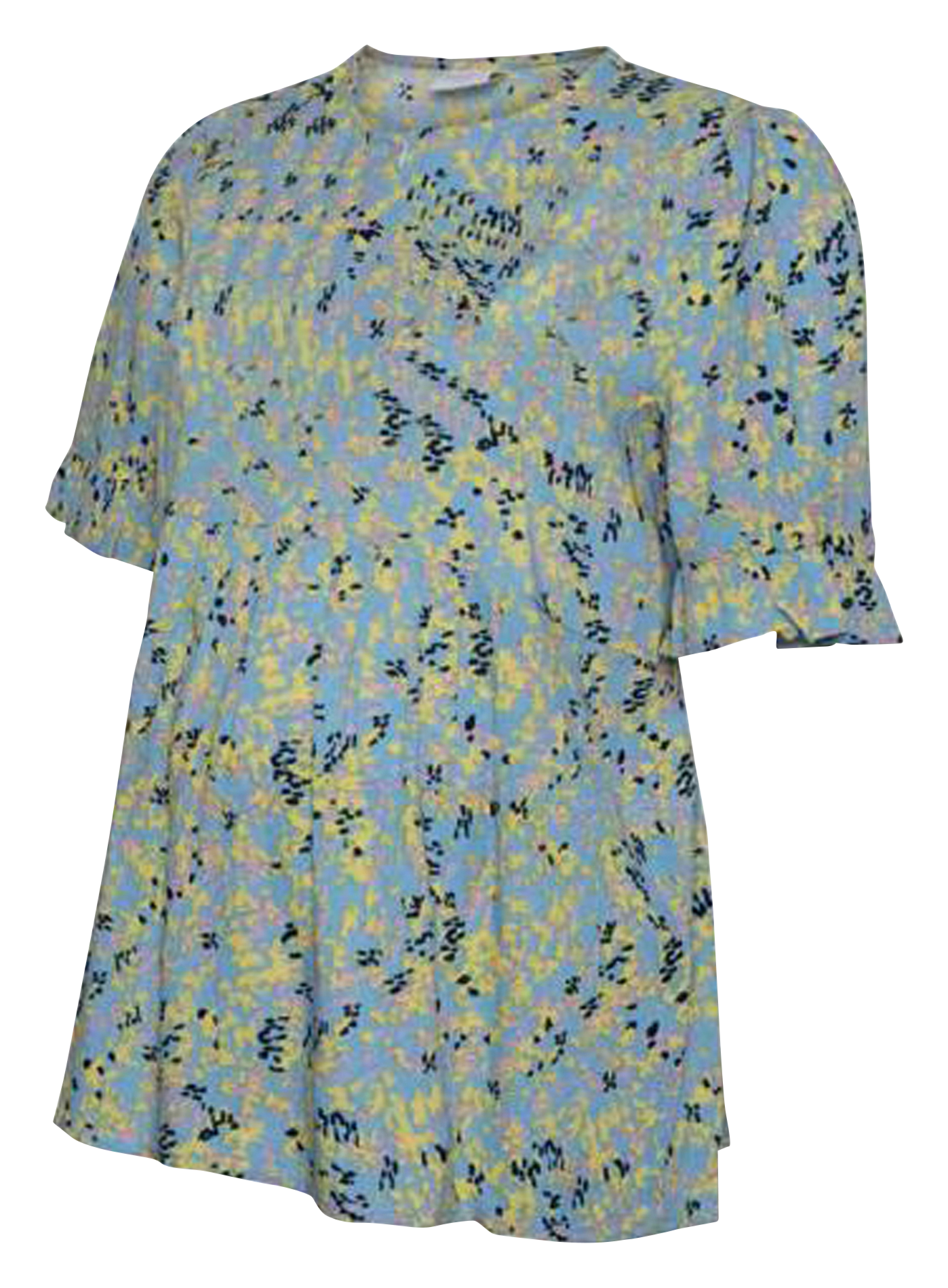 Short-sleeved maternity top Blue