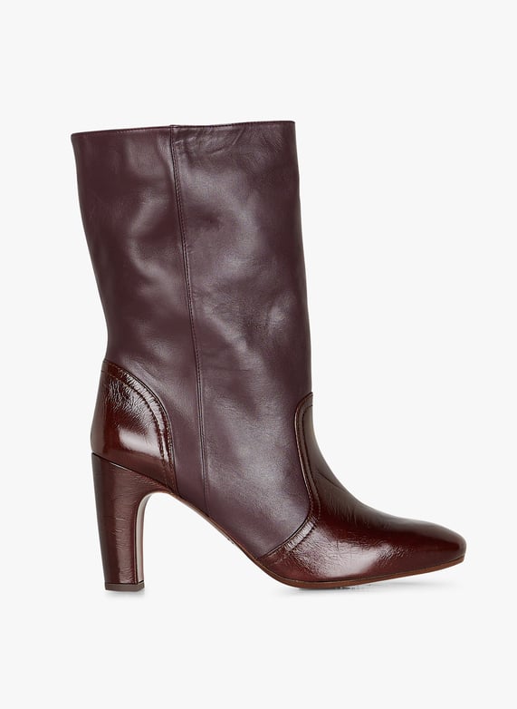 Bottes En Cuir Eyta Brown grape Chie Mihara Femme EYTA BROWN GRAPE BROWN GRAPE Place des Tendances