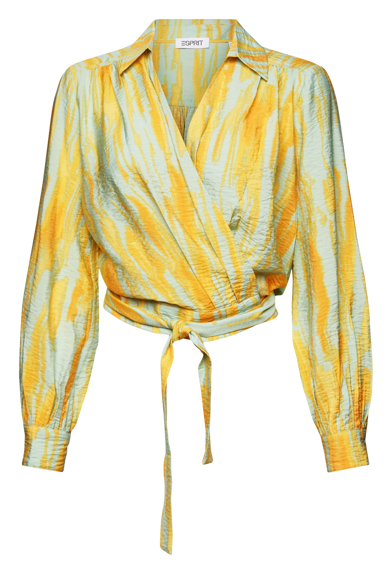 Printed wrap top ESPRIT Green