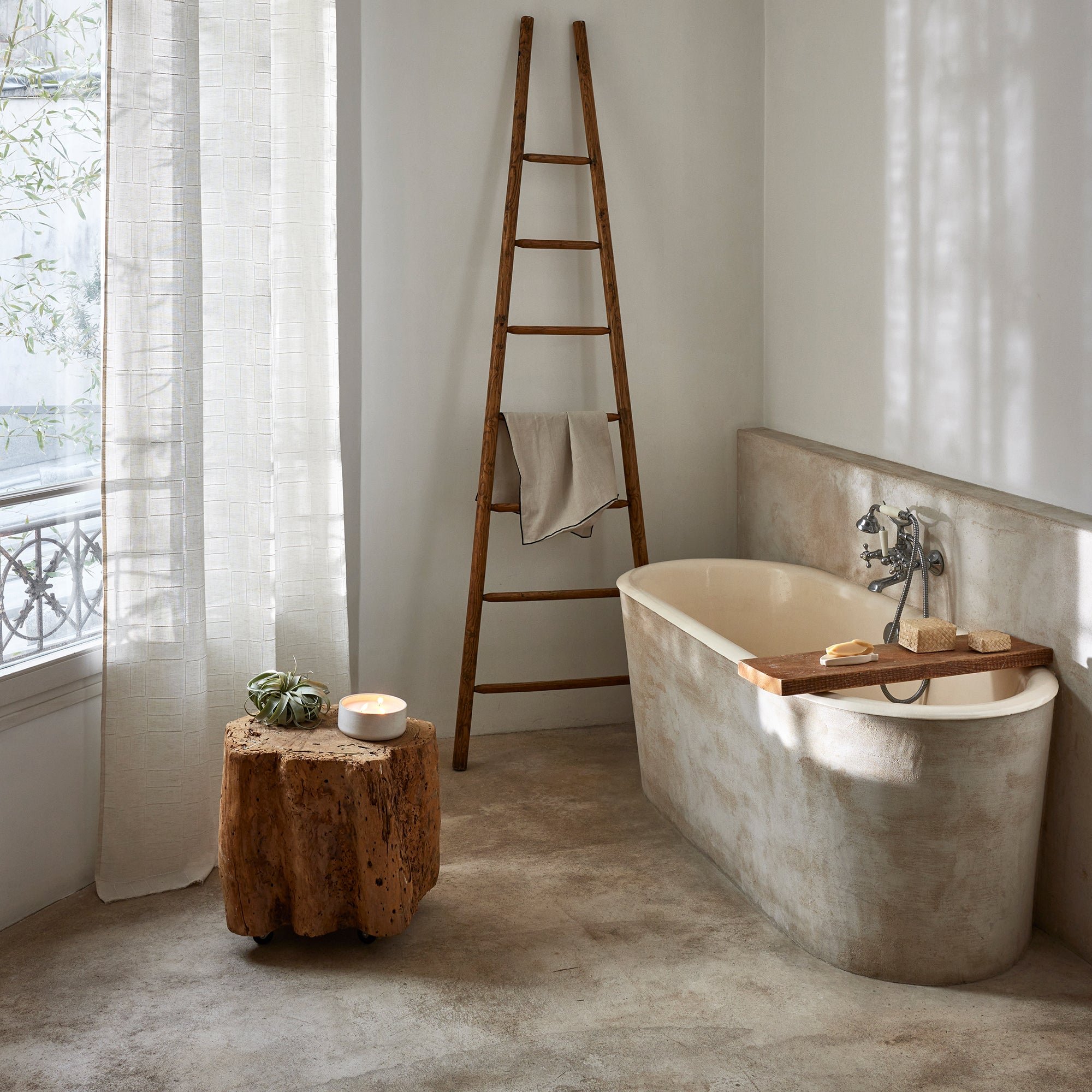 AQUARELA - Curtain with golden eyelets MADURA Beige