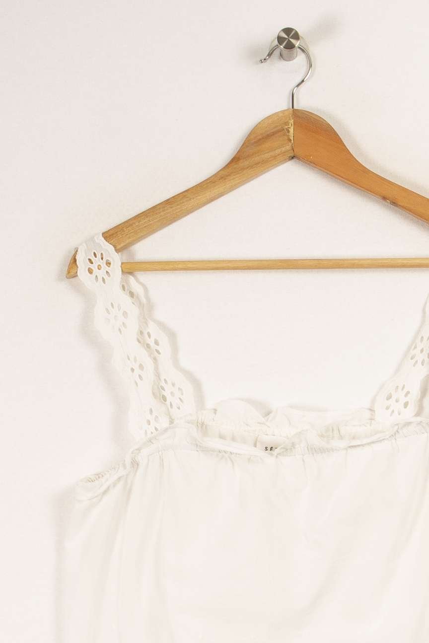 Top SEZANE - Seconde main White