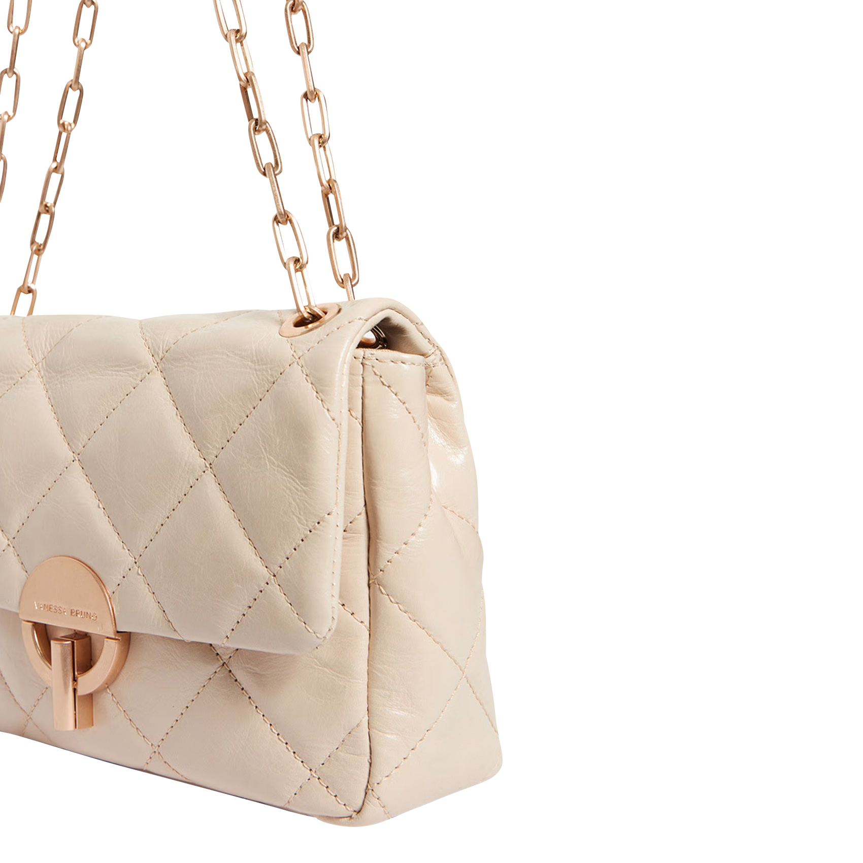 Brieftasche aus Leder VANESSA BRUNO Beige