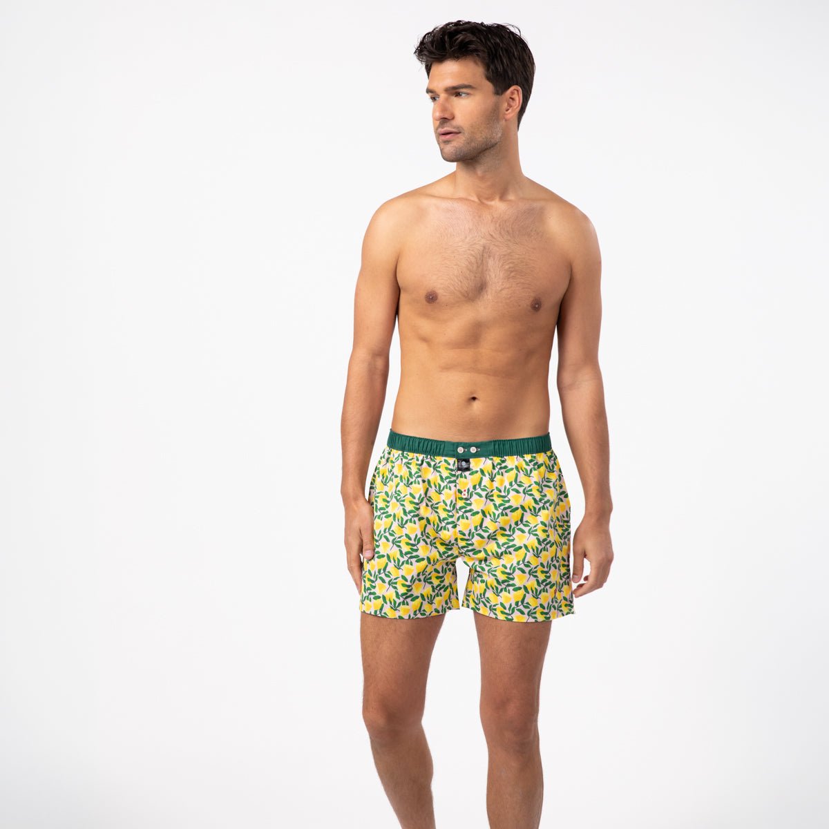 Organic cotton boxer shorts BILLYBELT Yellow