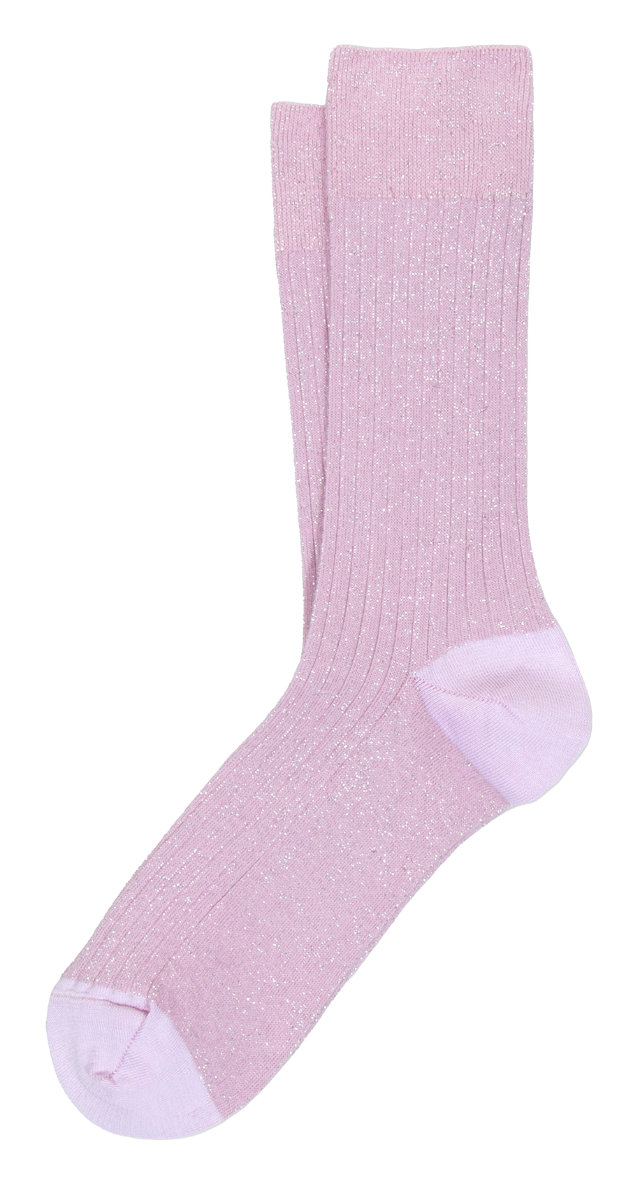 Chaussettes hautes pailletées  ANT45 Rose
