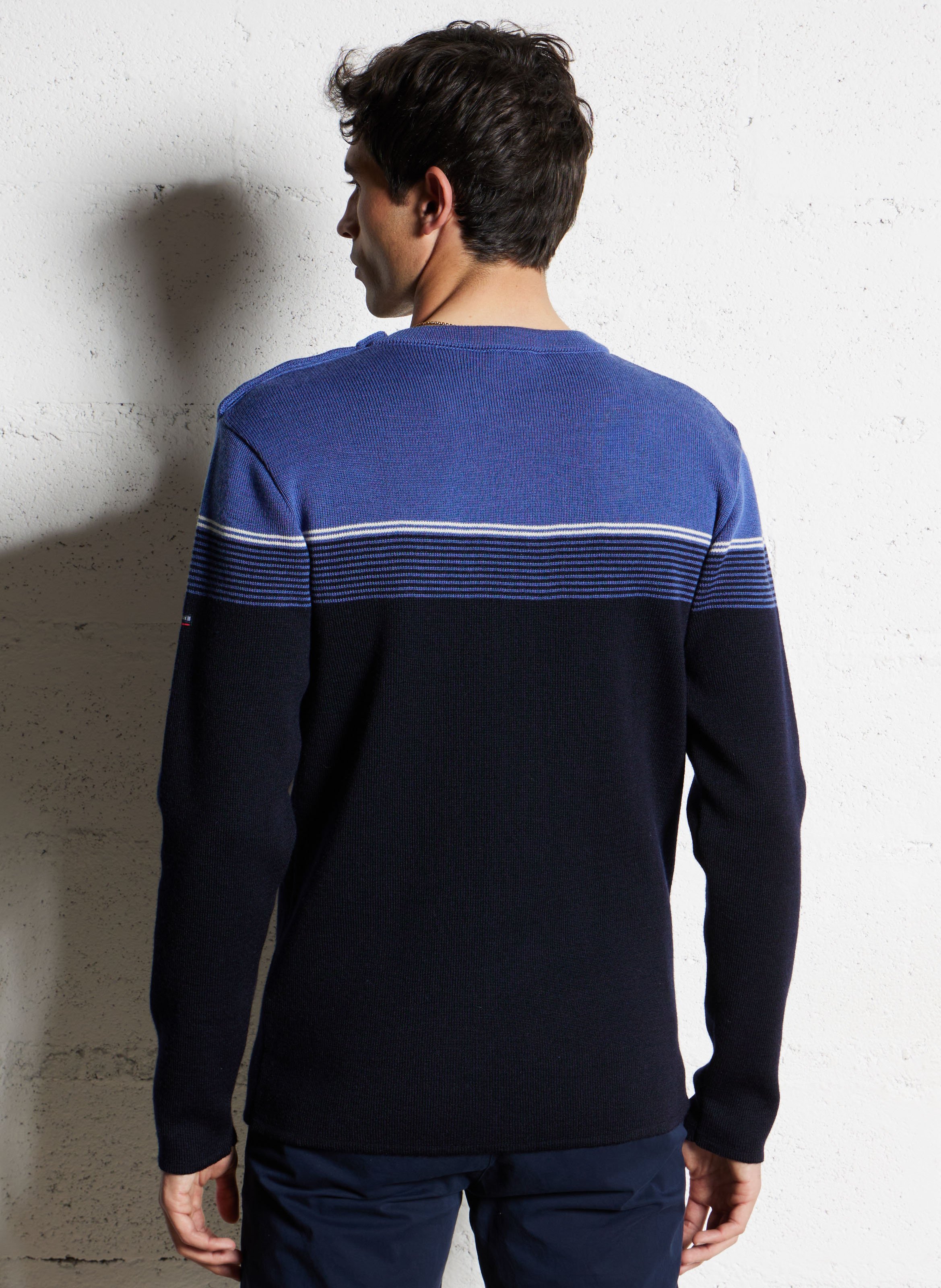 Armor Lux Gestreifter Pullover Herren Gerade Geschnittener