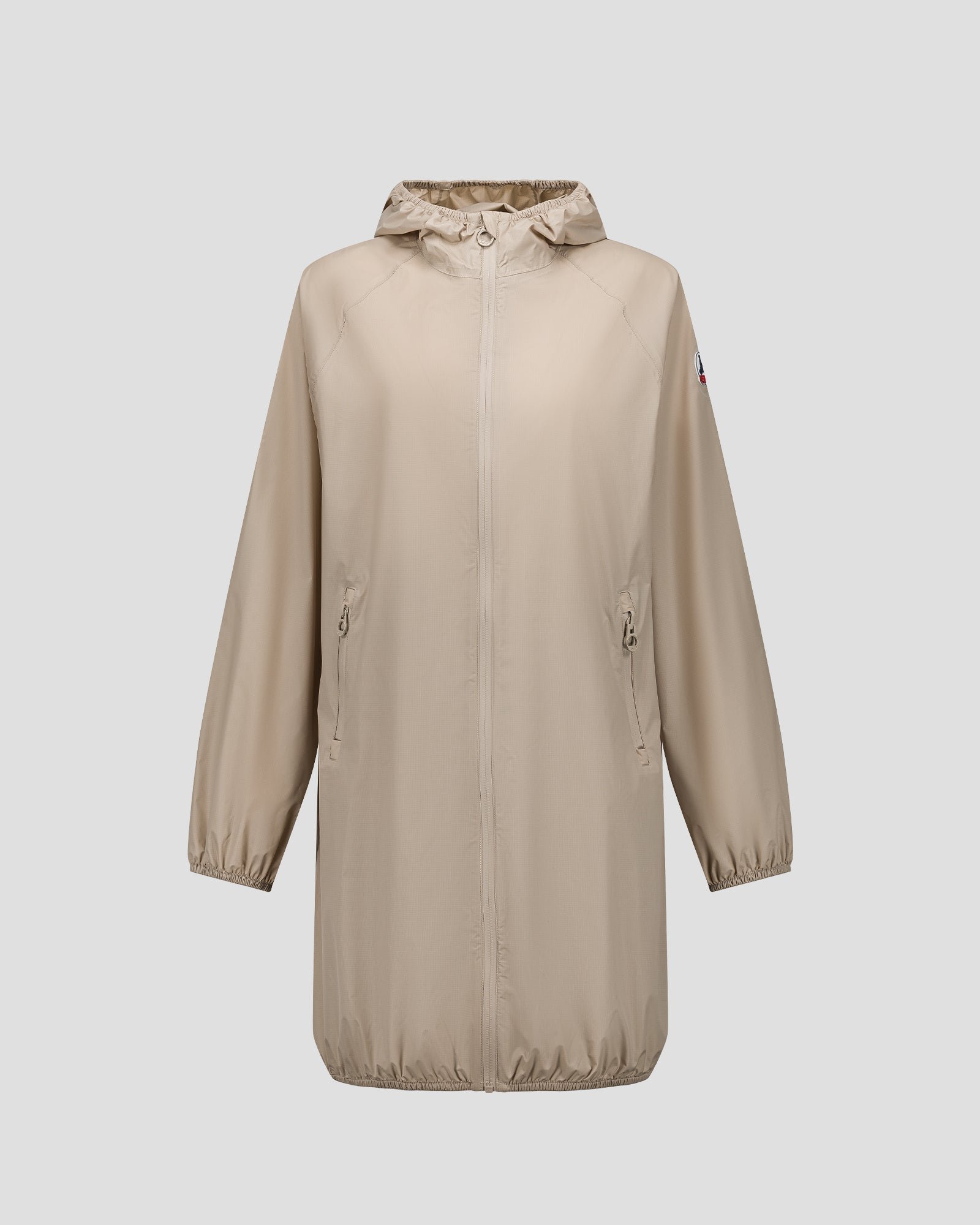 Glendale long hooded raincoat JOTT Beige
