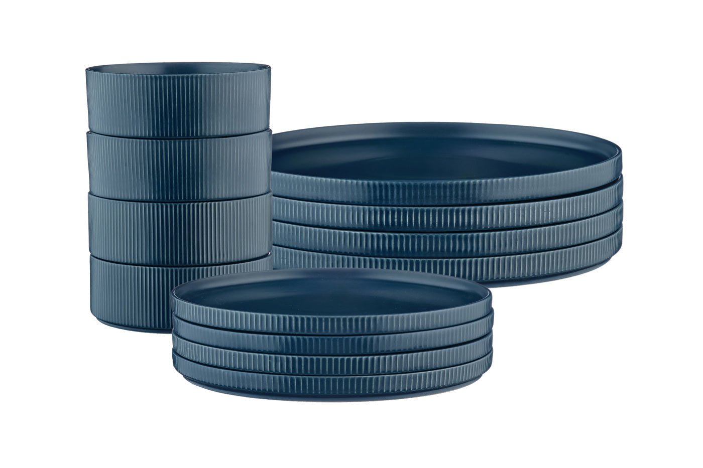 Service the Scandi essentials - 12 pieces - navy BJORN Blue