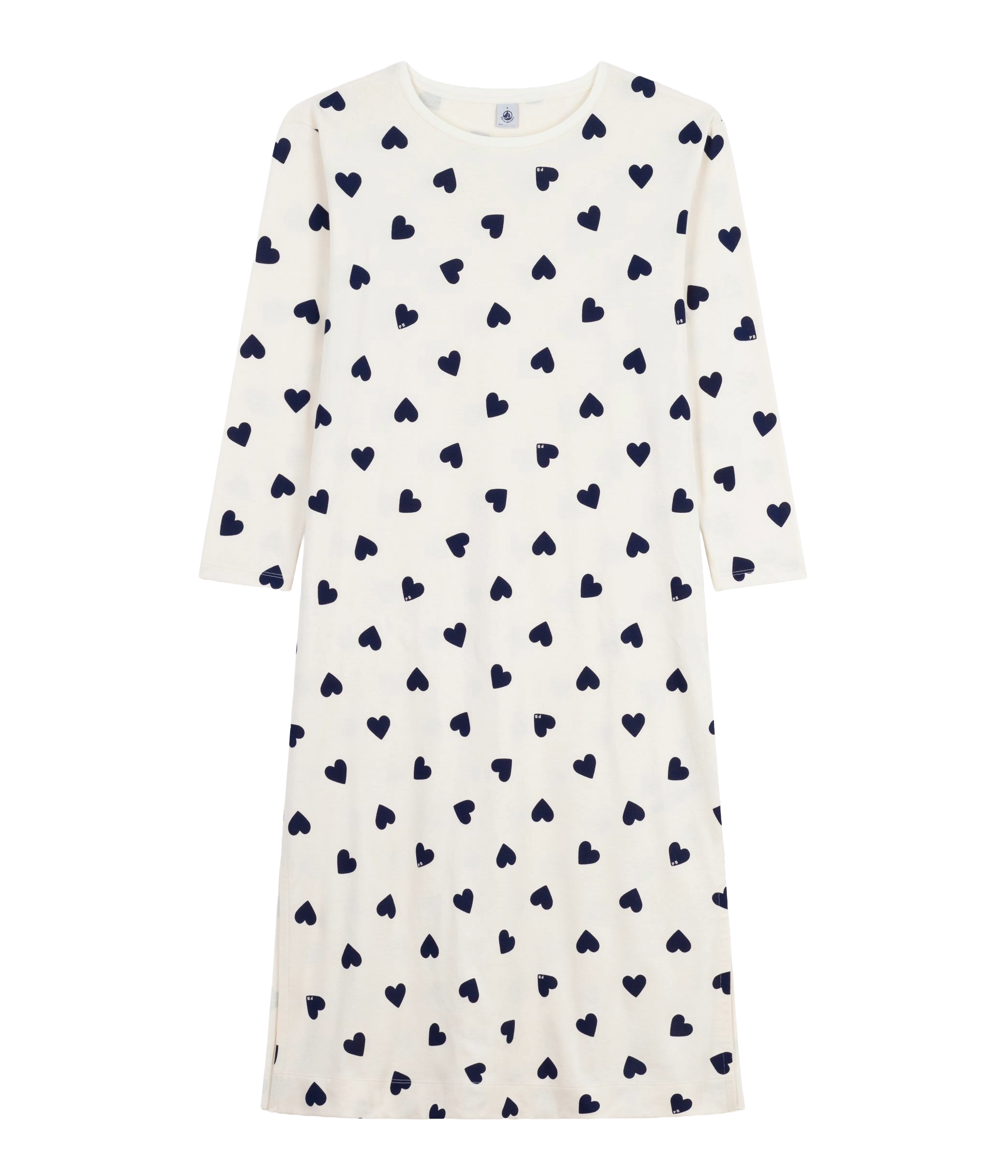 Printed cotton pajama dress PETIT BATEAU Beige