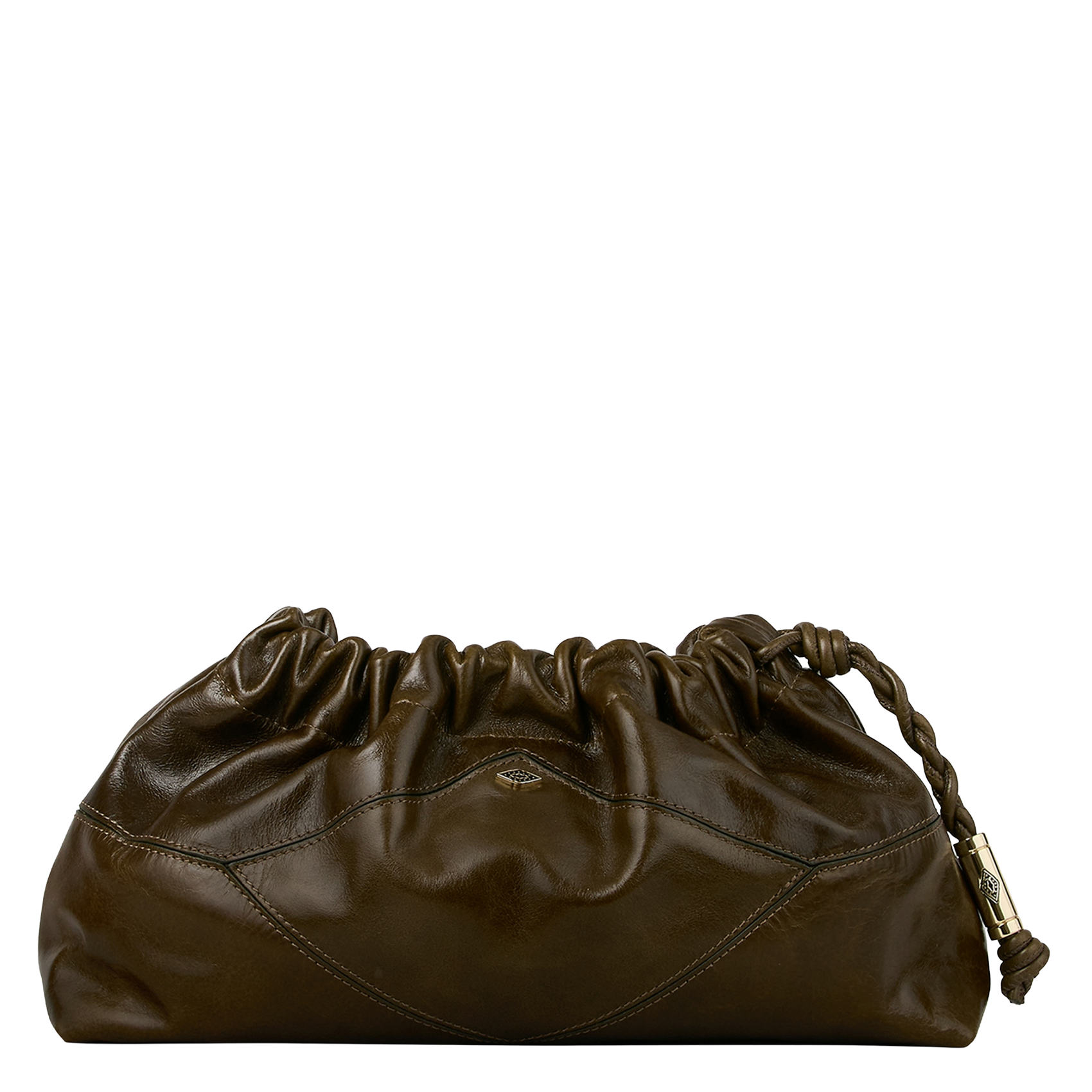 Sac à bandoulière en cuir BA&SH Kaki