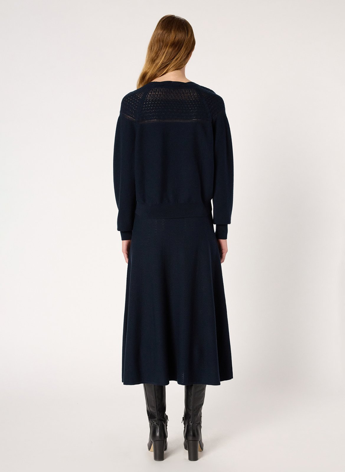 Pull col bateau avec détails ajourés GERARD DAREL Bleu