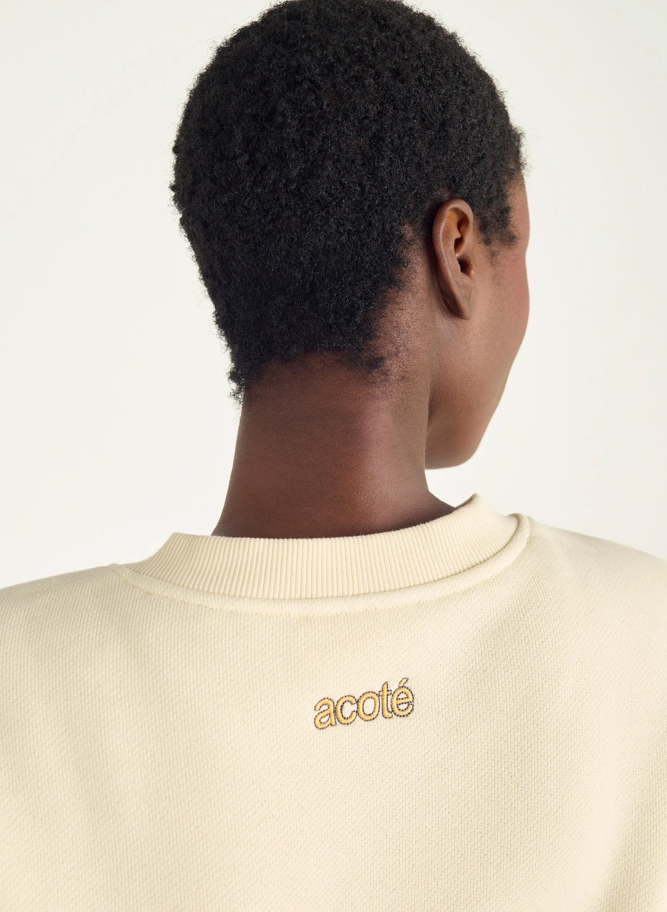 Sweatshirt - V-Ausschnitt ACOTE Weiss