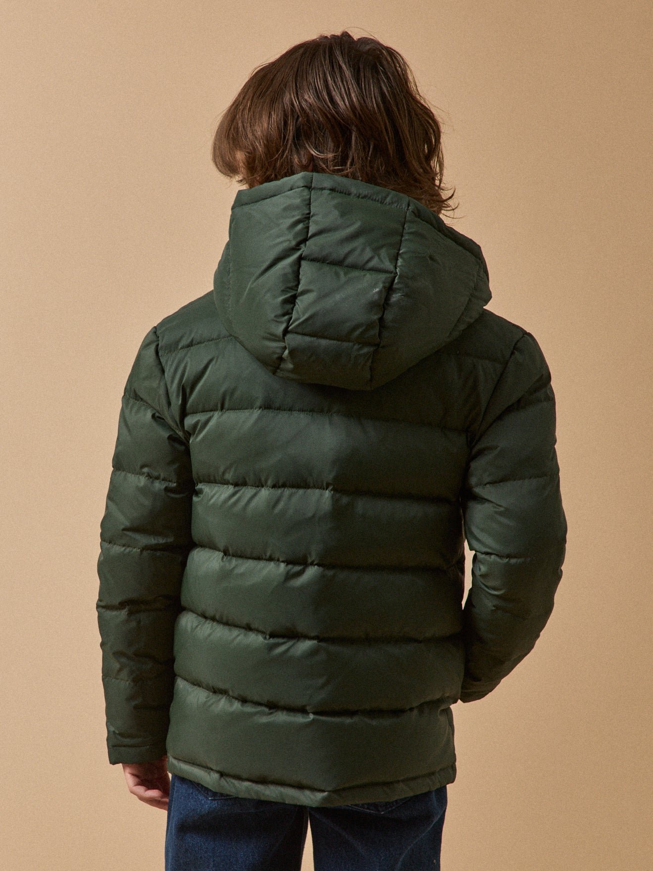 Deurope reversible padded jacket CYRILLUS Green