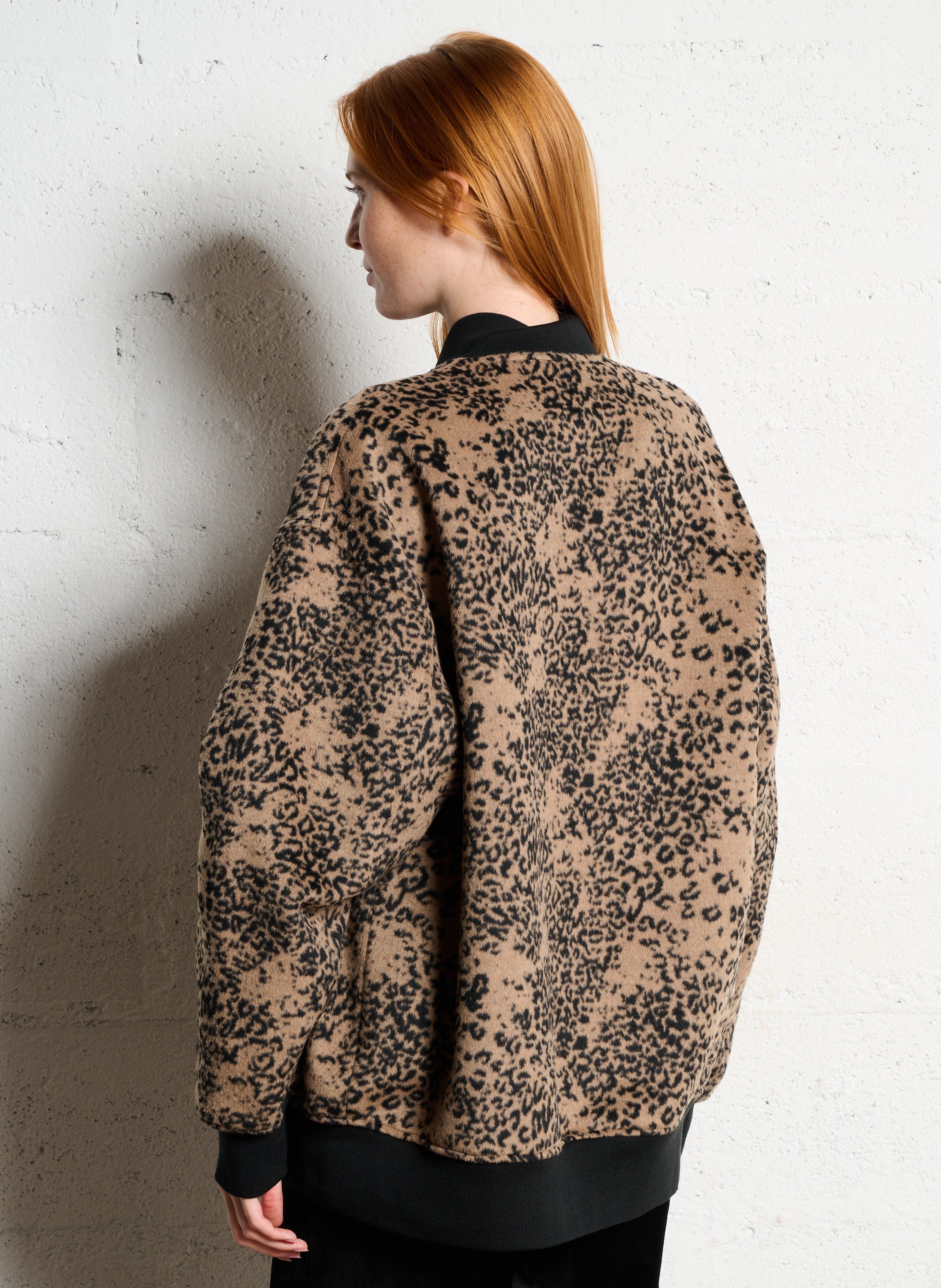 Blouson oversize col teddy imprimé IMPERIAL Multicolore