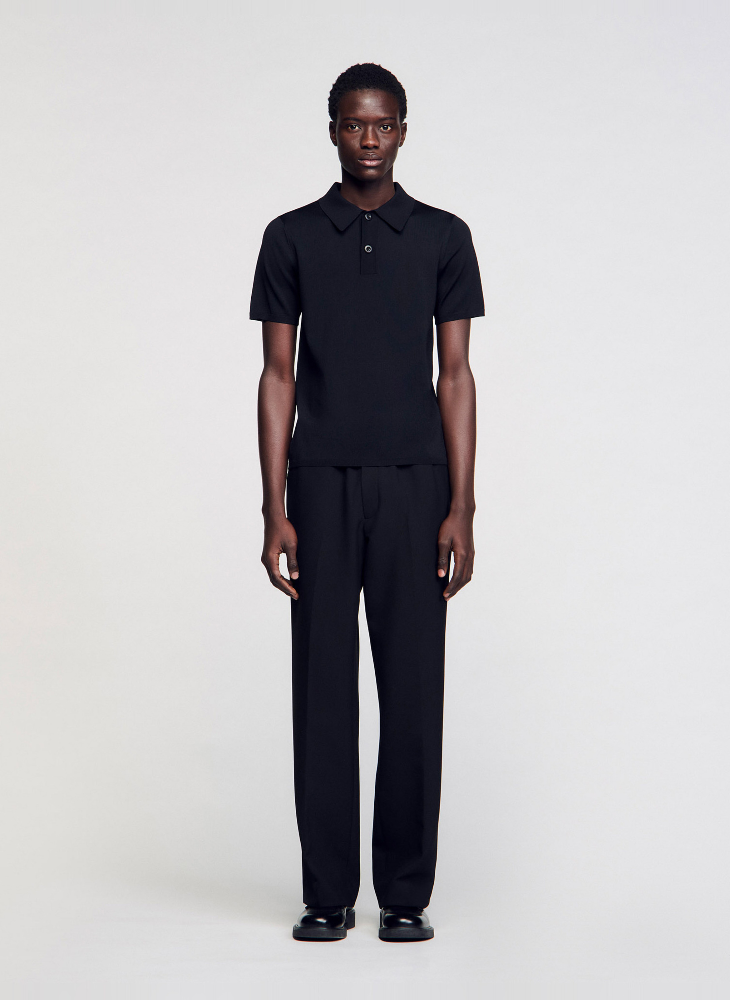 Polo regular fit  SANDRO Noir