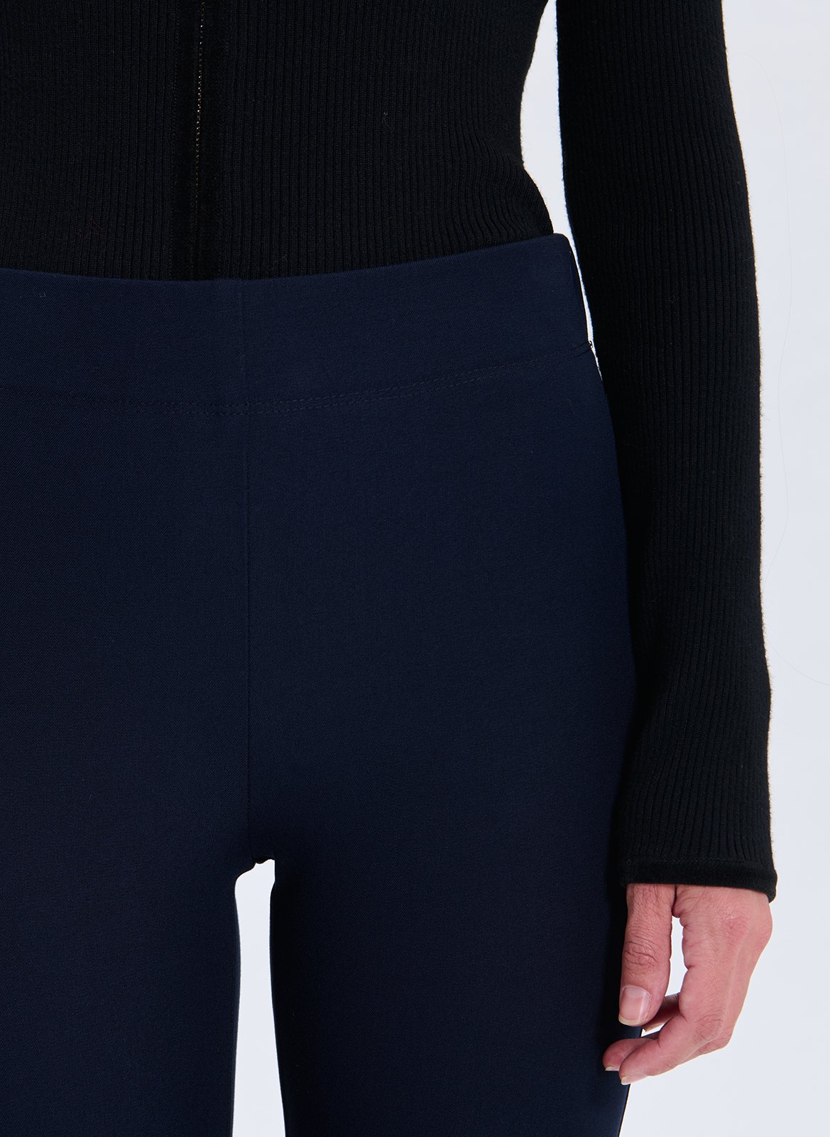 Pantalon skinny taille haute uni ZAPA Bleu