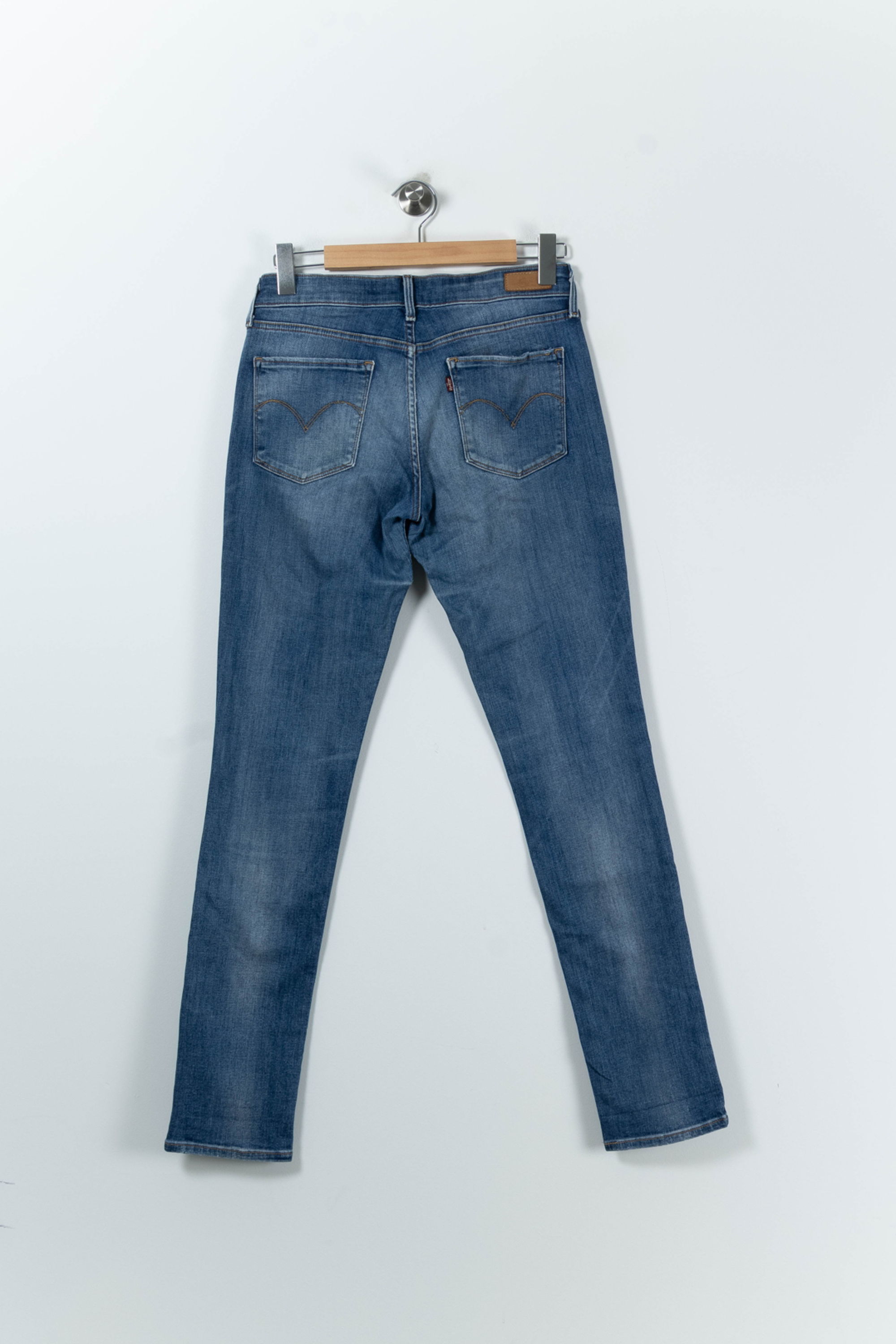 Cropped slim jeans with studs LEVI'S - Seconde main Blue