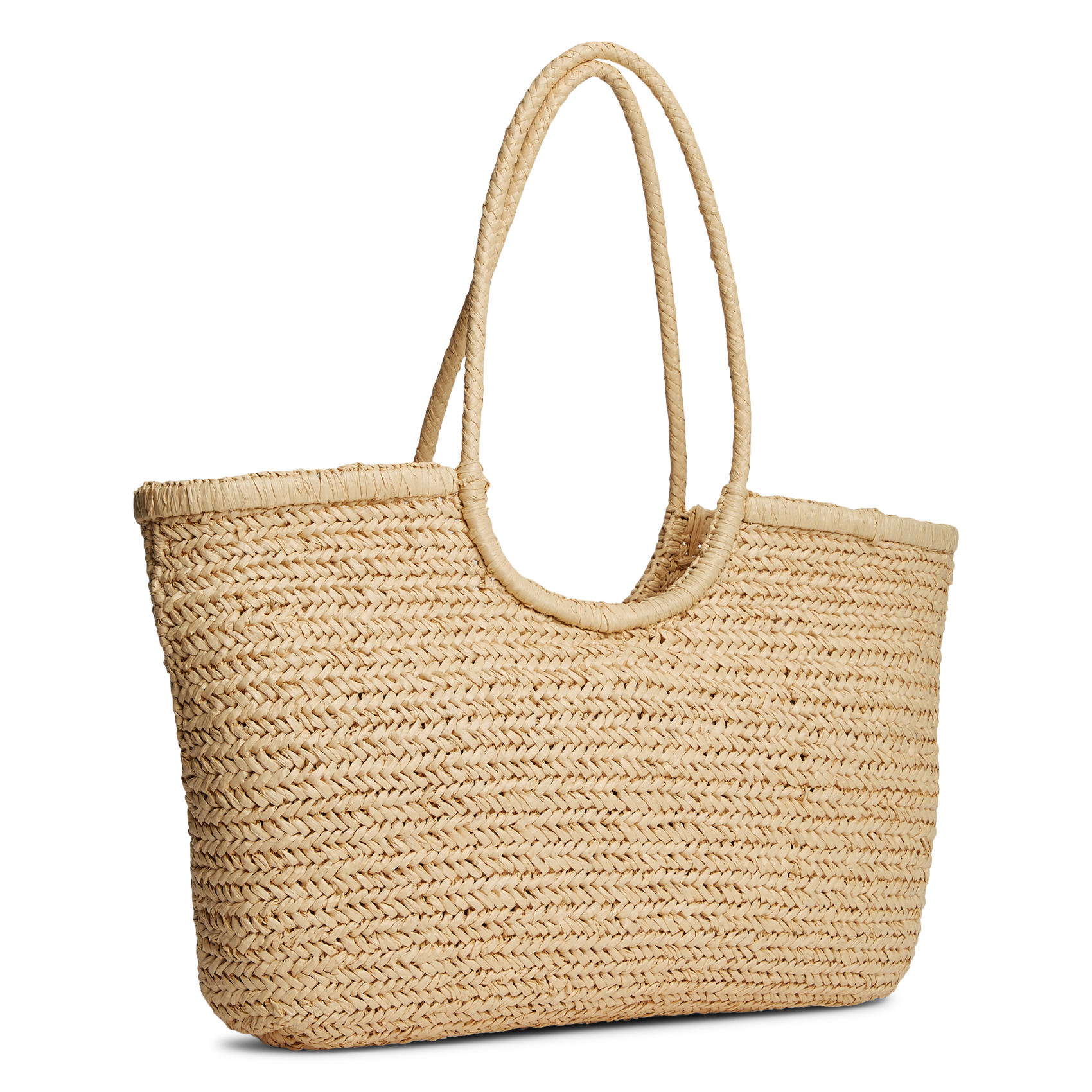 Sac cabas en paille TOMMY HILFIGER Beige