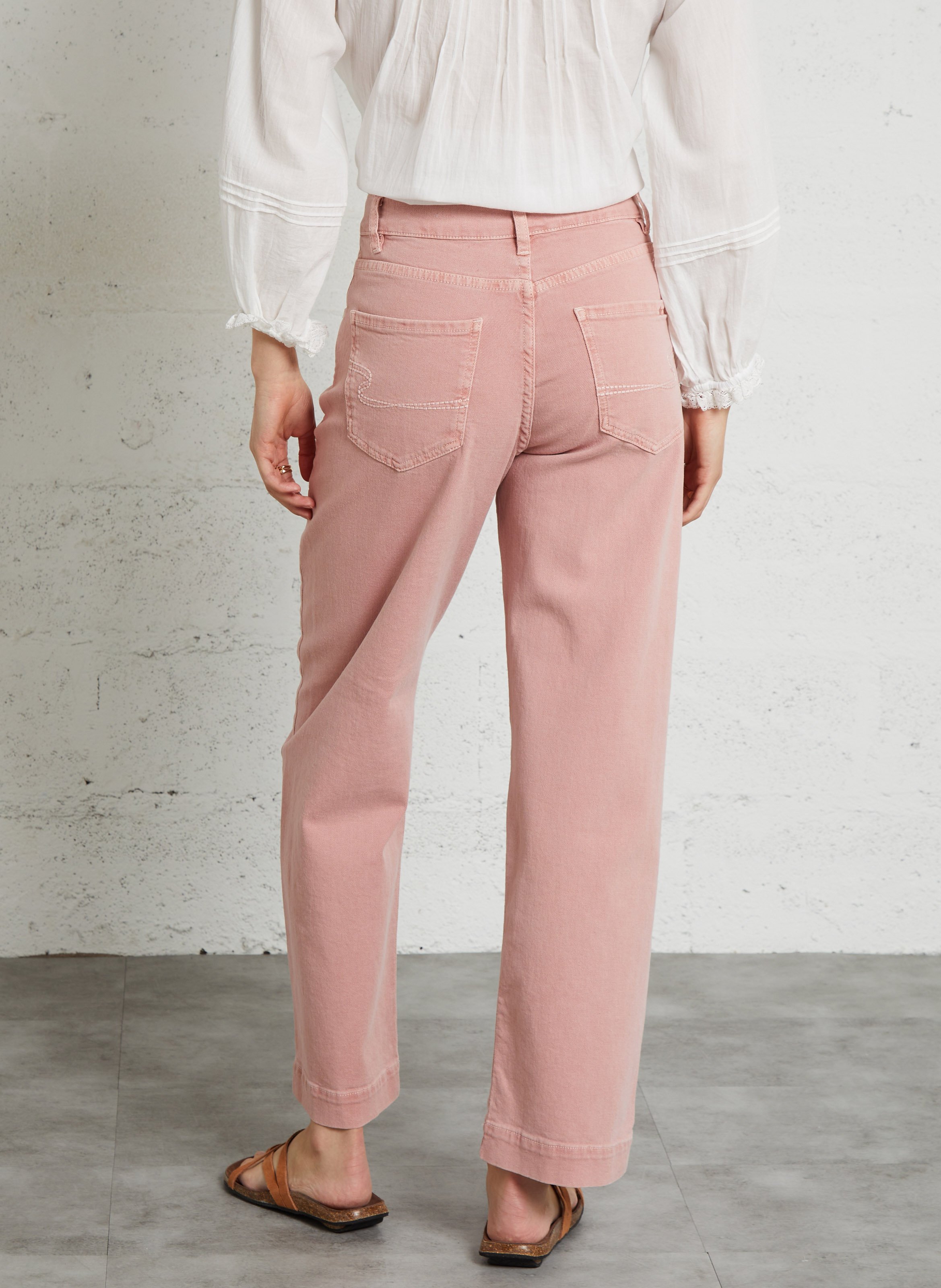 Cotton-blend boyfit jeans SUD EXPRESS Pink