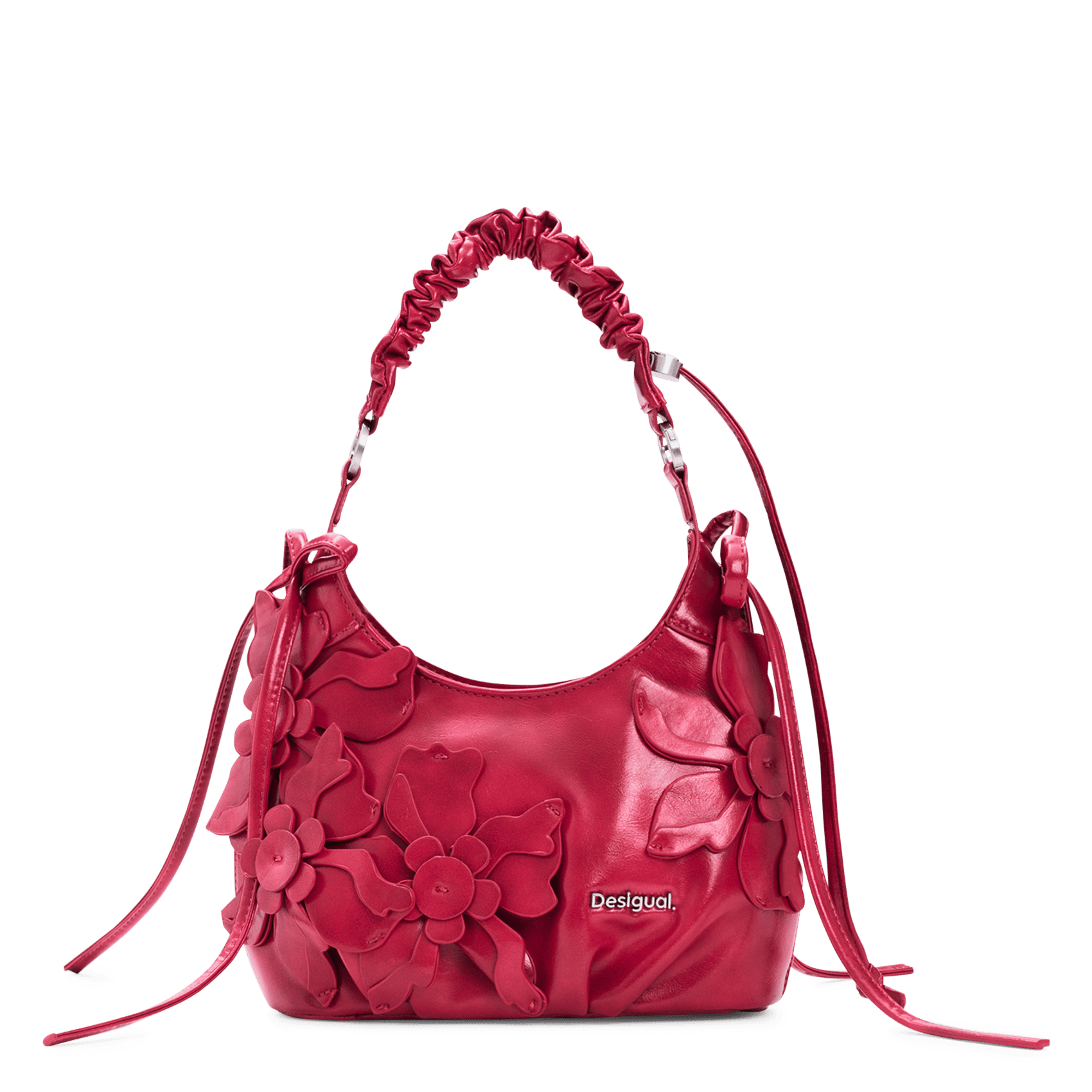 Sac à appliques florales DESIGUAL Rouge