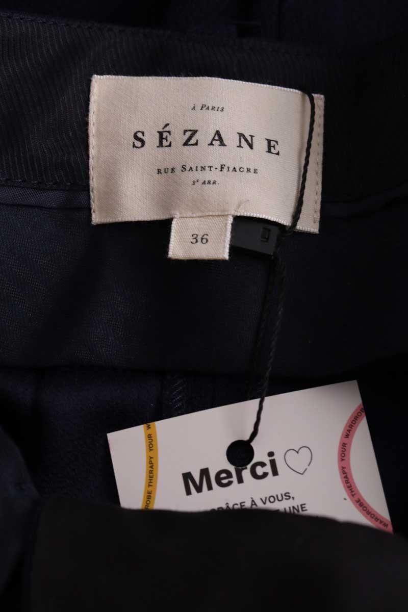 Pantalon droit SEZANE - Seconde main Bleu